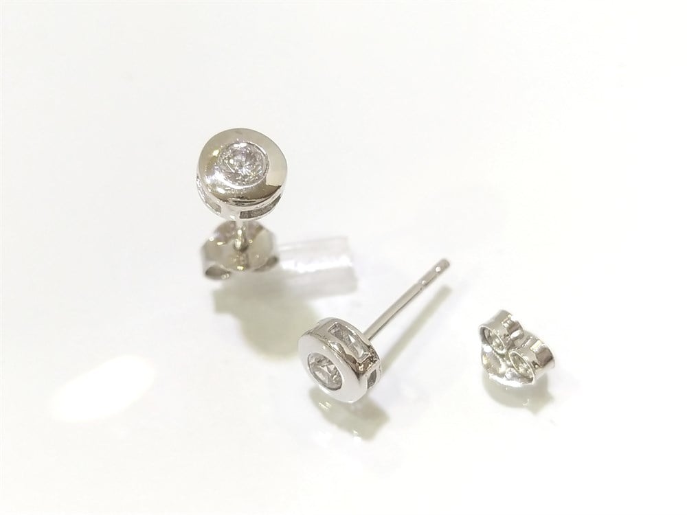 Tektaş Küpe 14 Ayar Altın