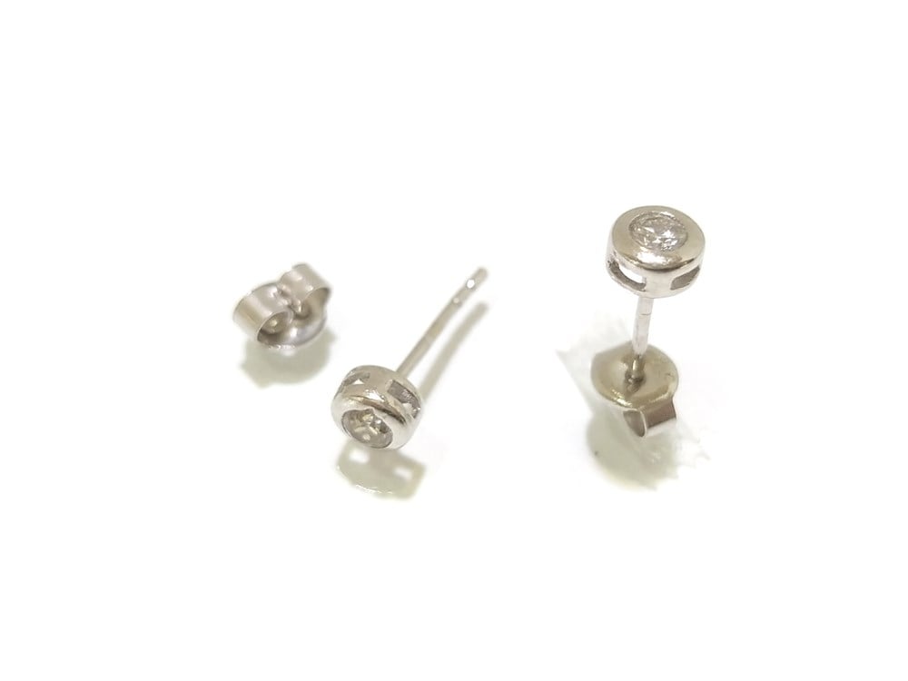 Tektaş Küpe 14 Ayar Altın