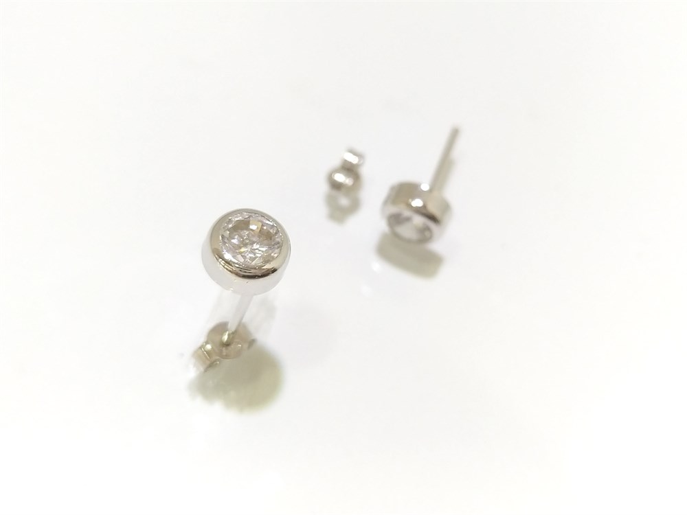 Tektaş Küpe 14 Ayar Altın