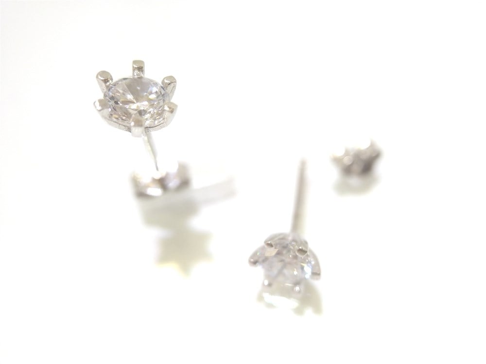 Tektaş Küpe 14 Ayar Altın