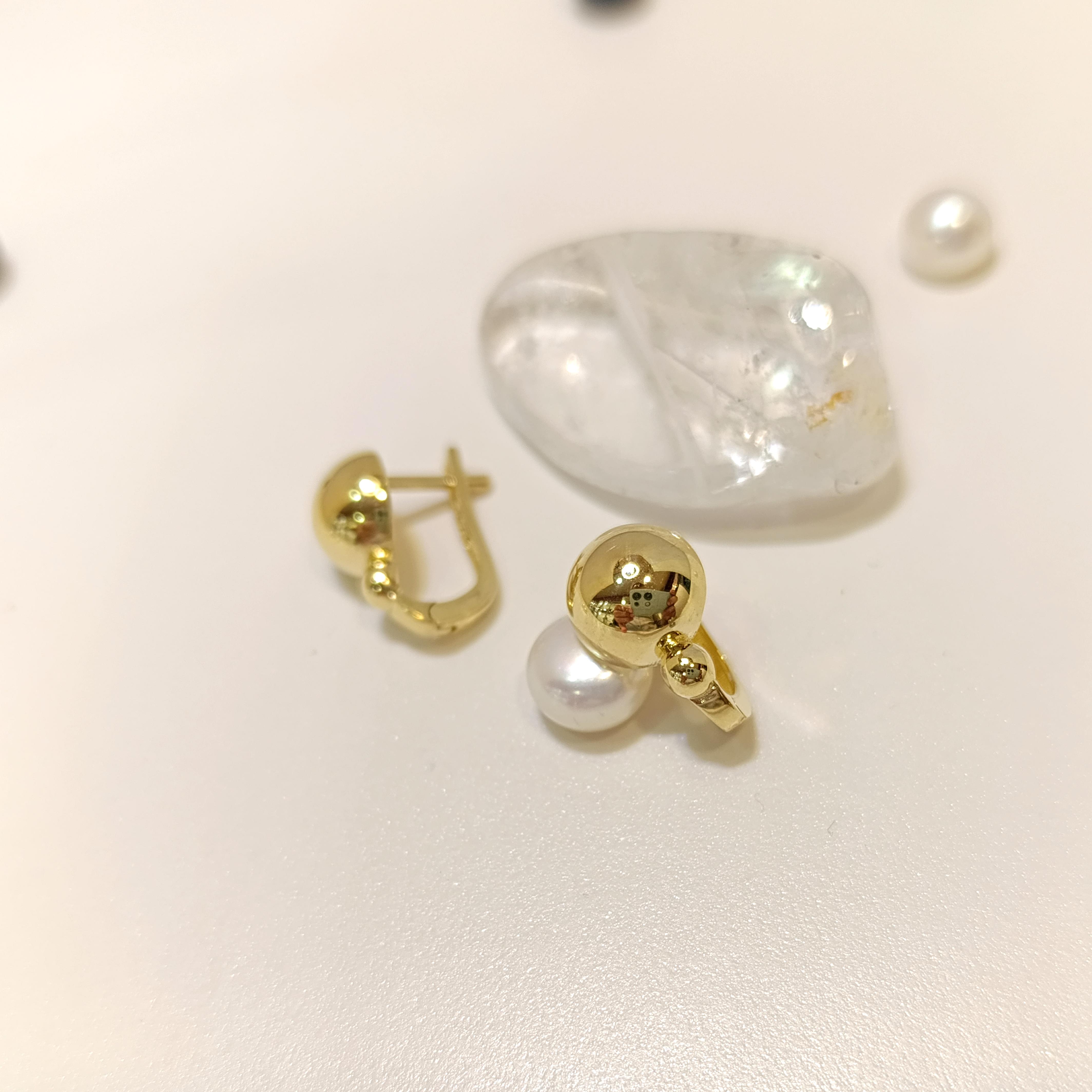 Top Küpe 14 Ayar Altın HD VİDEOLU