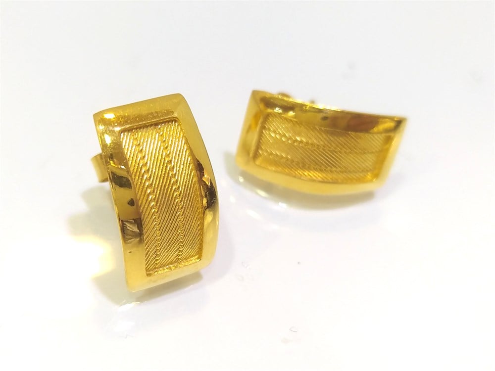 Trabzon Hasırı Küpe  22 Ayar Altın