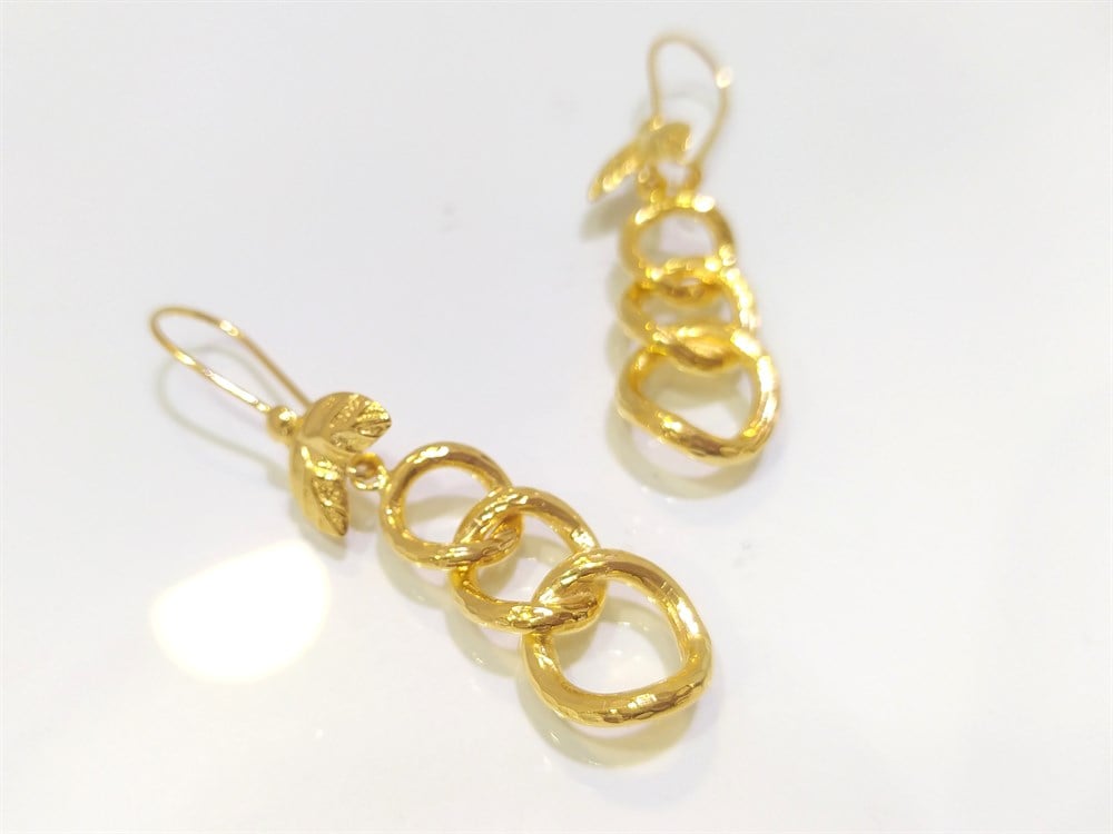 Uzay Yolu Küpe  22 Ayar Altın