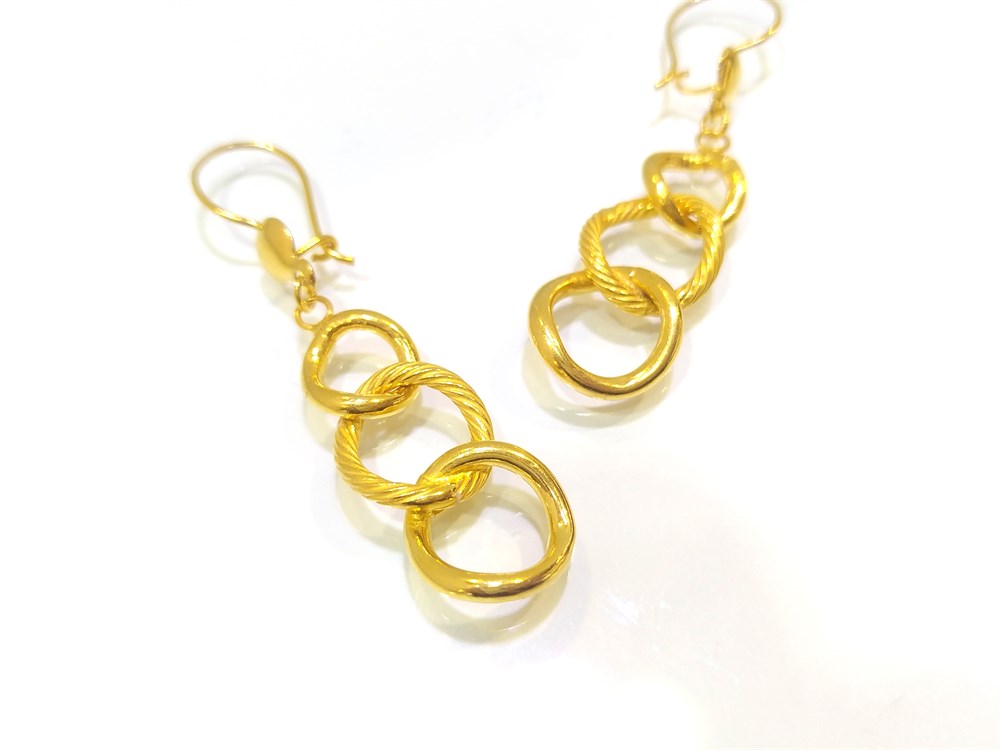 Uzay Yolu Küpe  22 Ayar Altın