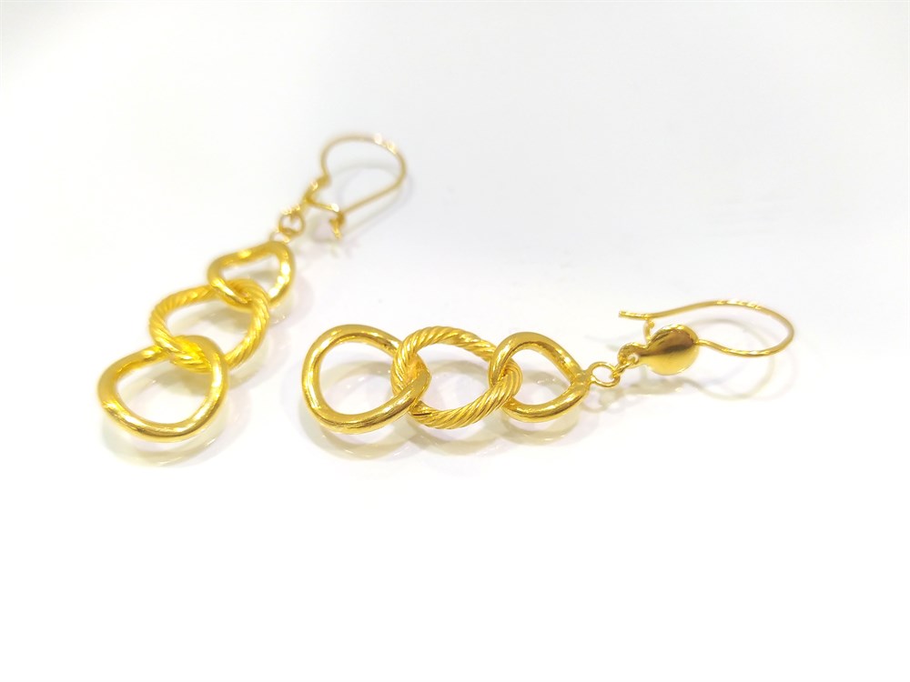 Uzay Yolu Küpe  22 Ayar Altın