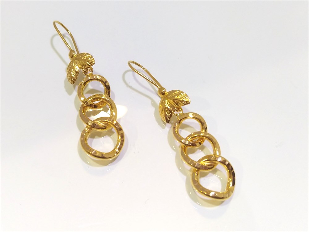 Uzay Yolu Küpe  22 Ayar Altın