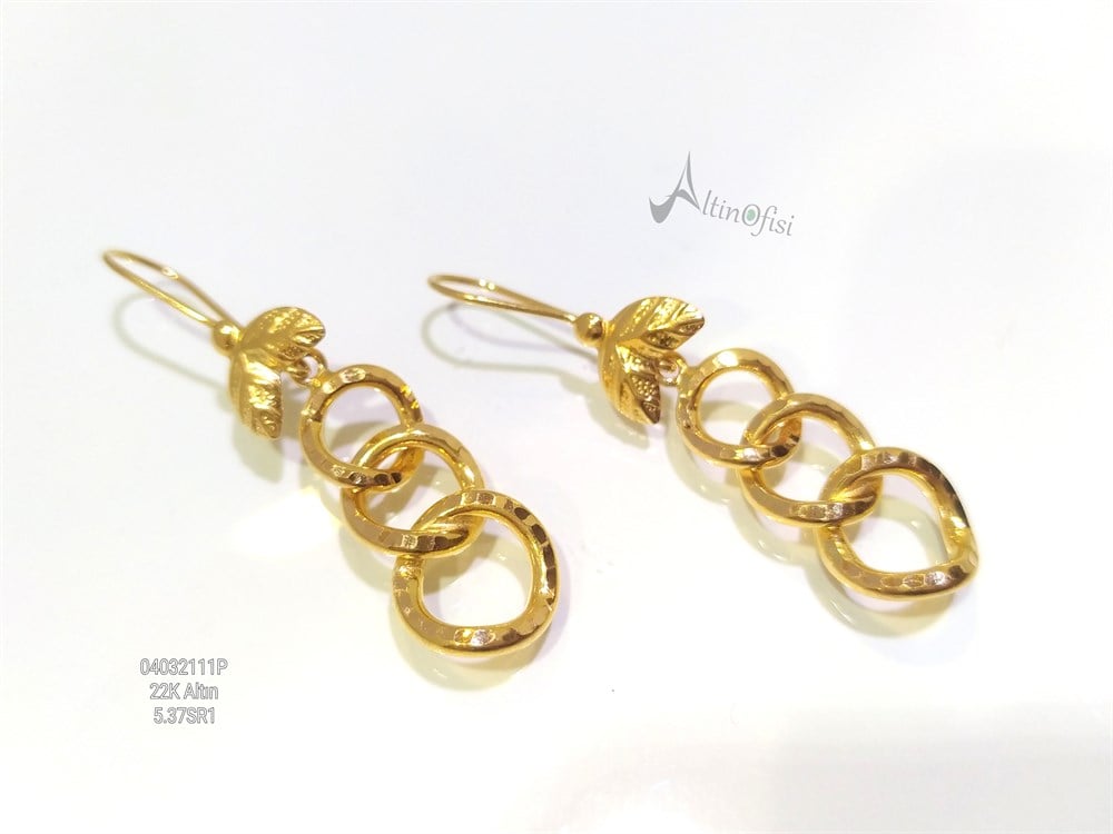 Uzay Yolu Küpe  22 Ayar Altın