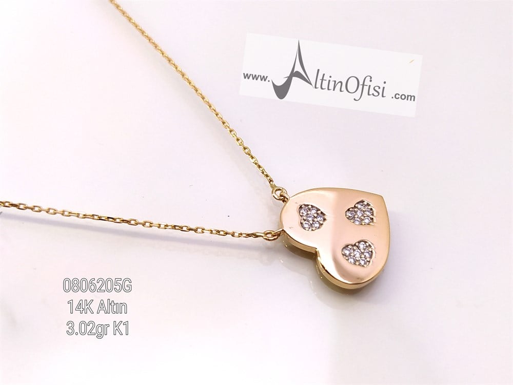 Kalpli Kolye 14 Ayar Altın