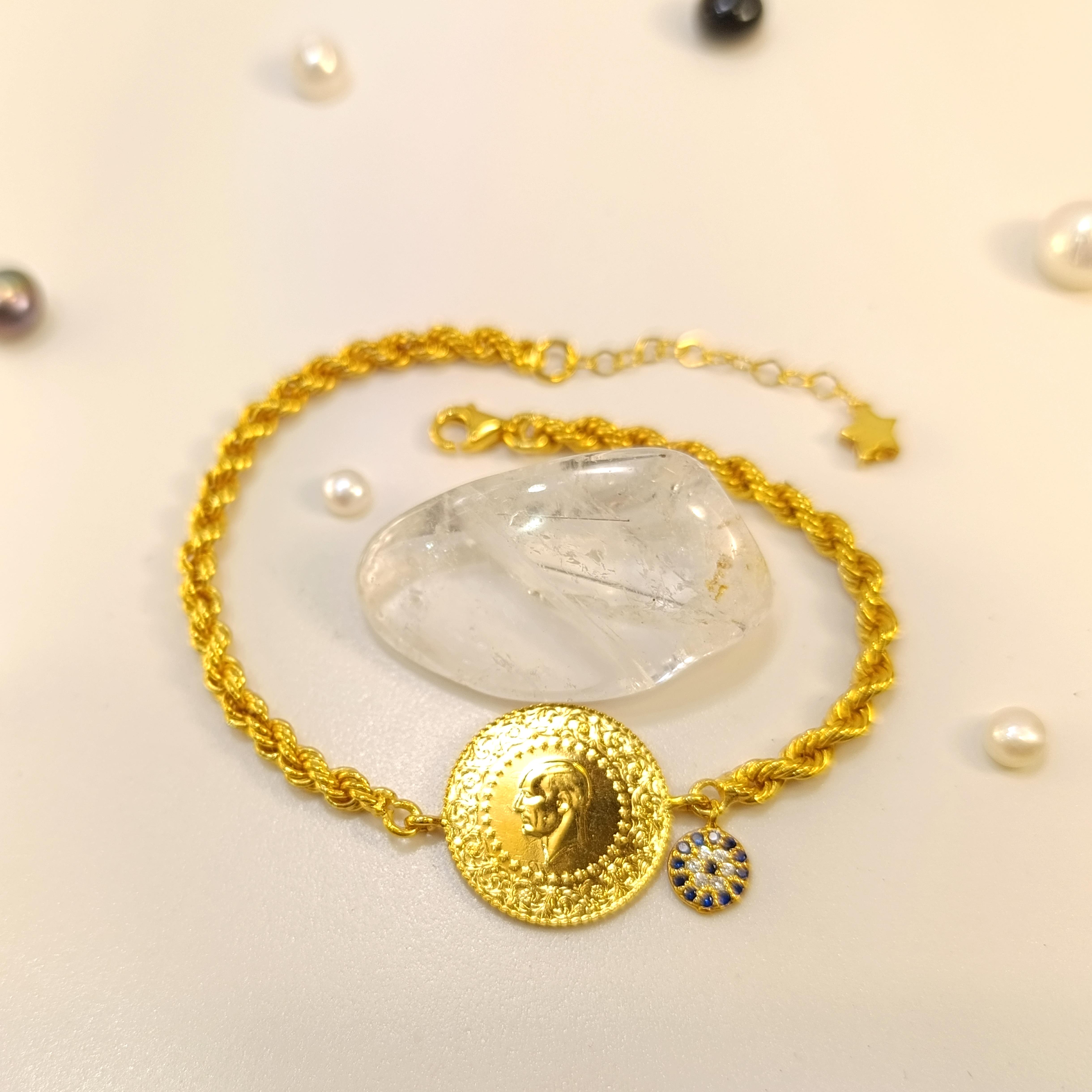 Çeyrekli Altınlı Bileklik Altın HD VİDEOLU