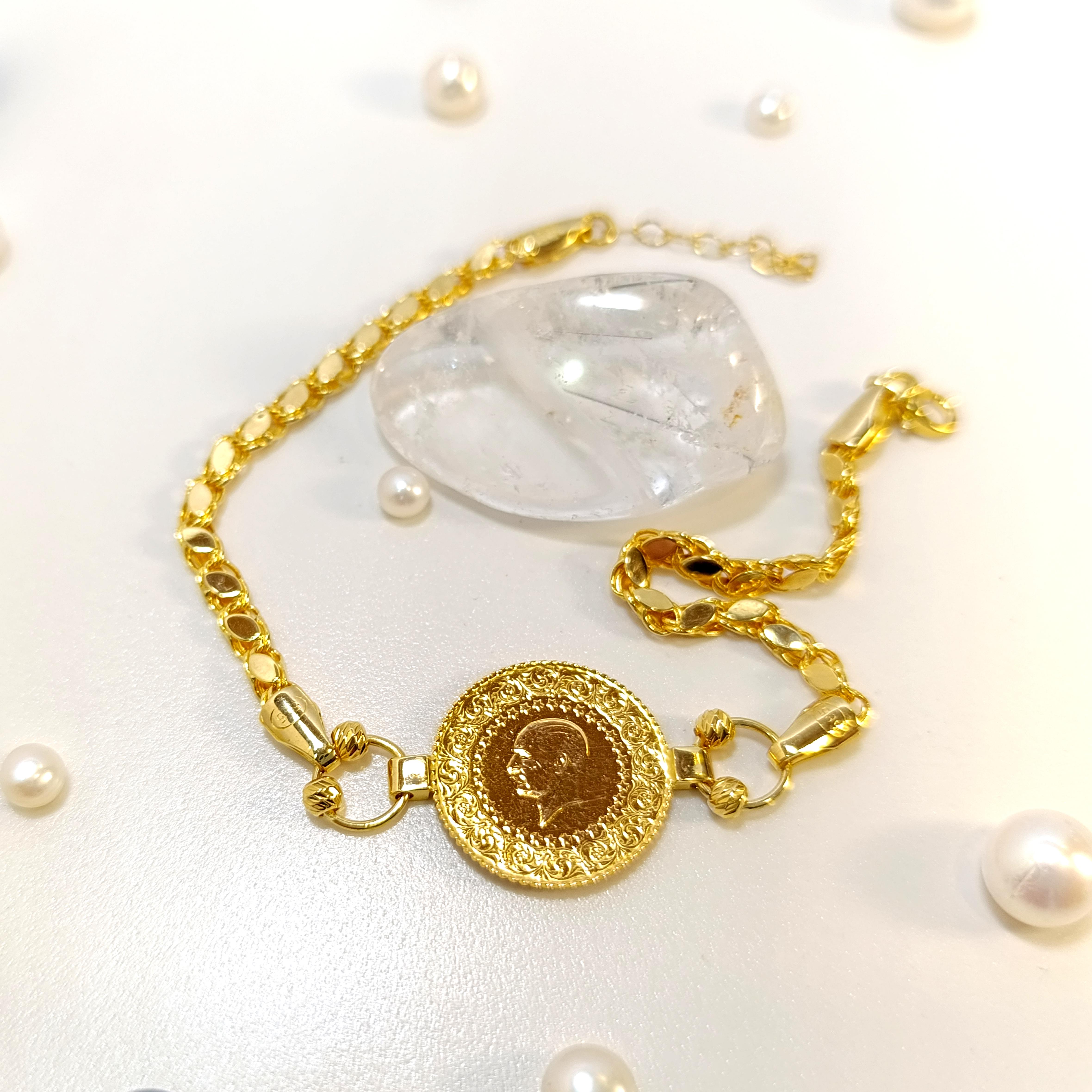 Çeyrekli Altınlı Bileklik Altın HD VİDEOLU