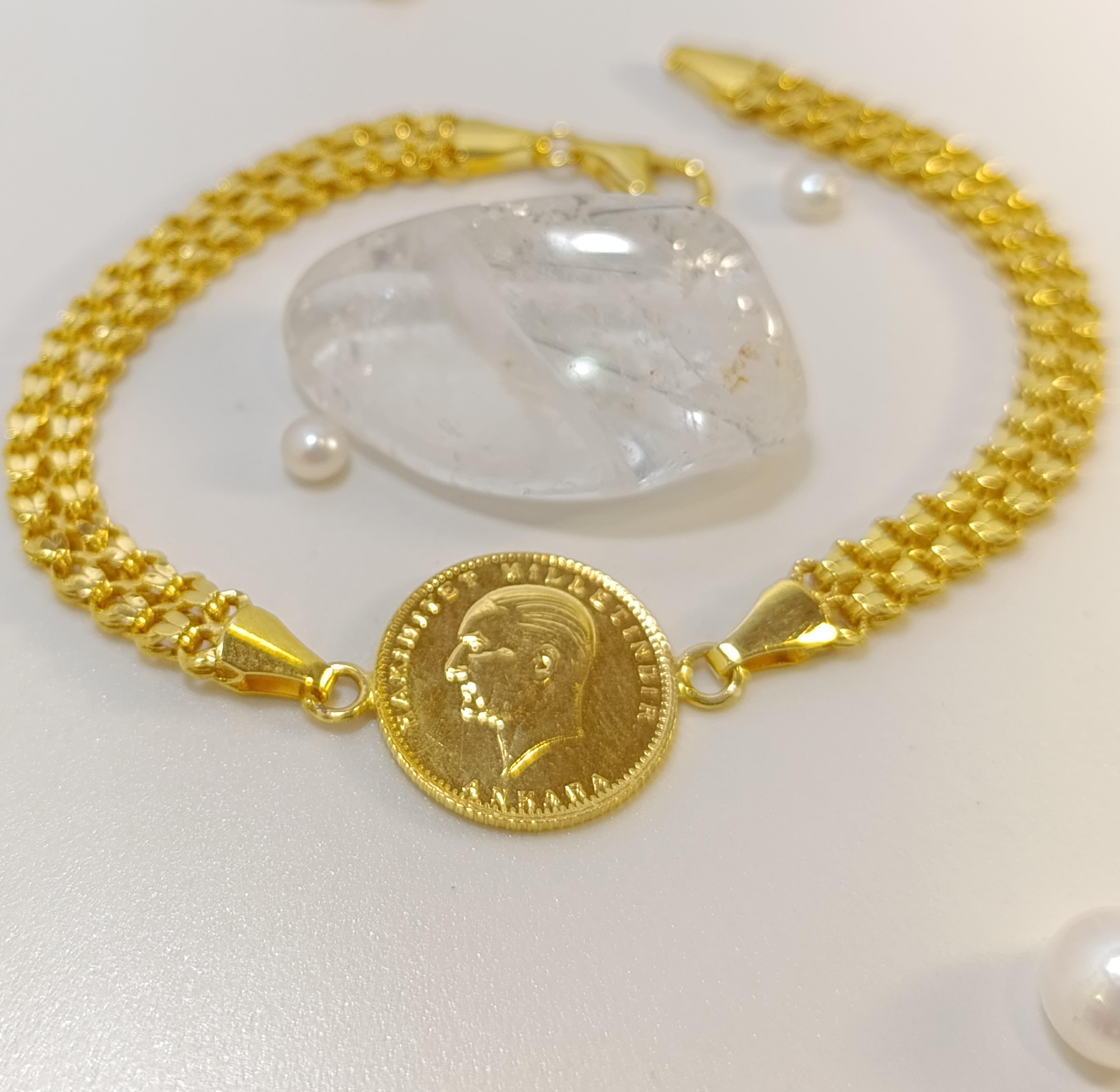 Atalira Yarım Altınlı Bileklik Altın HD VİDEOLU