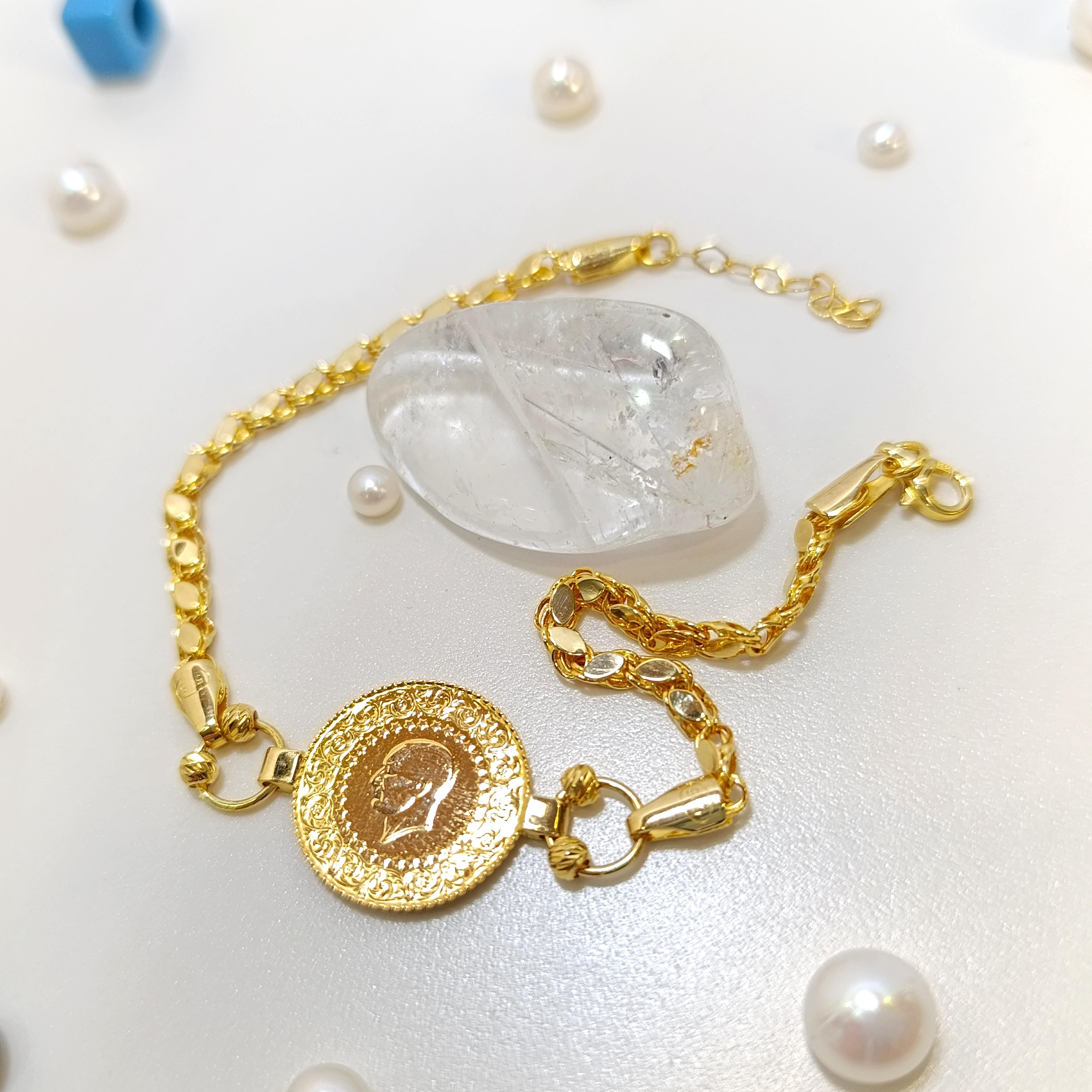 Çeyrekli Altınlı Bileklik Altın HD VİDEOLU