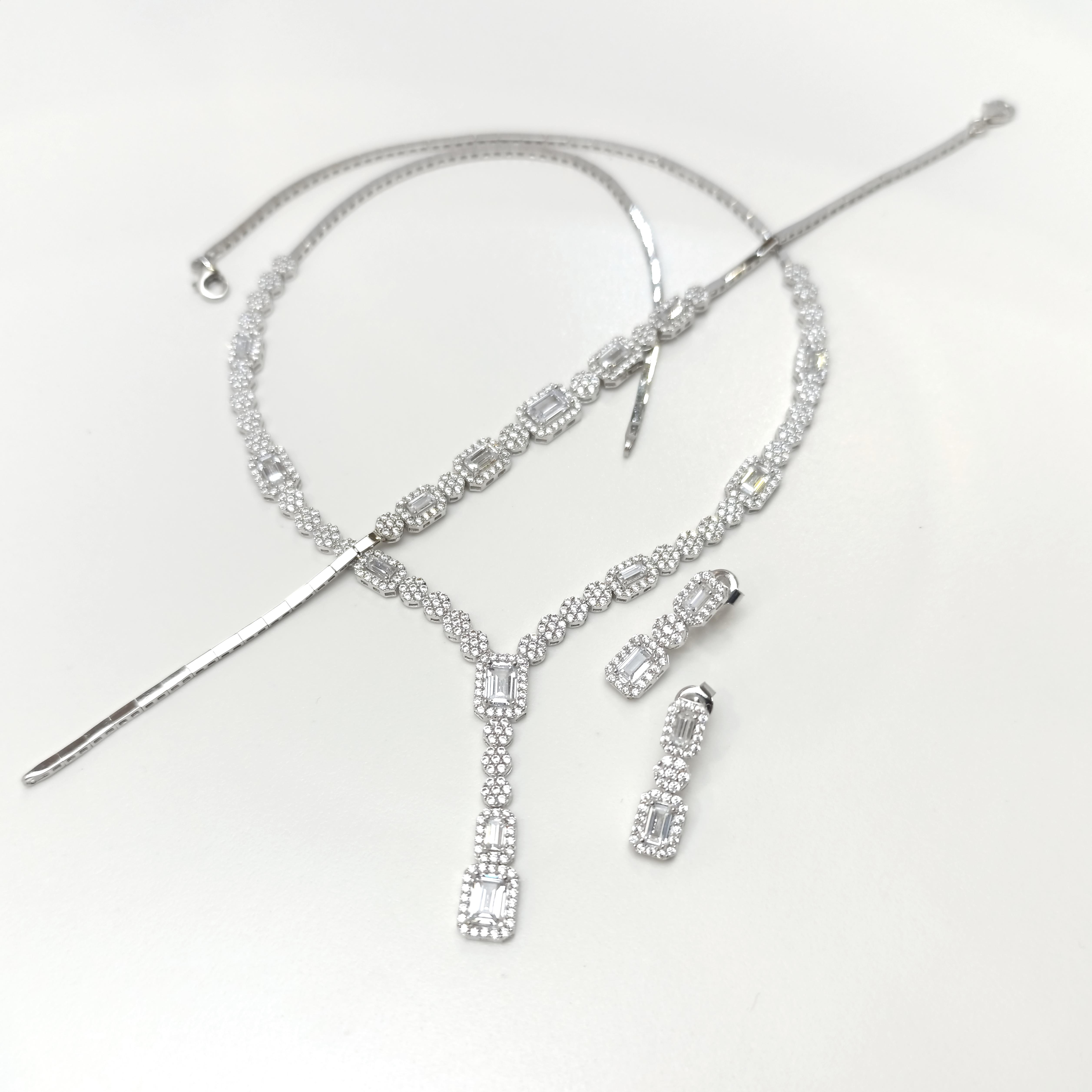 Baget Taşlı Set Takım 14 Ayar Altın