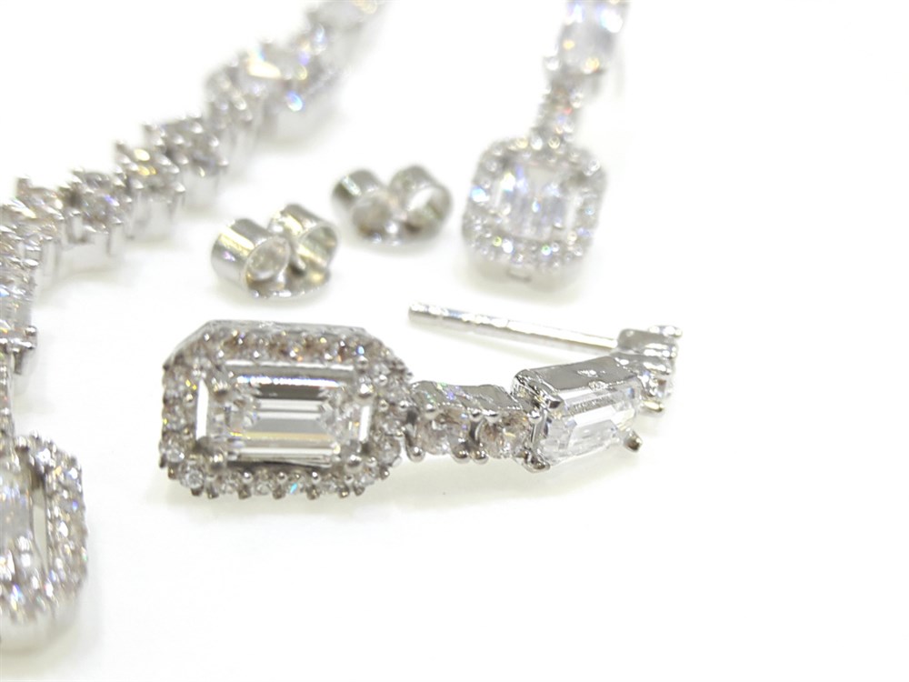 Baget Taşlı Set Takım 14 Ayar Altın 