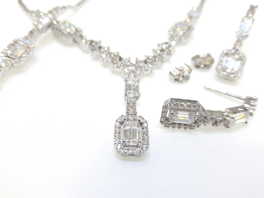 Baget Taşlı Set Takım 14 Ayar Altın 