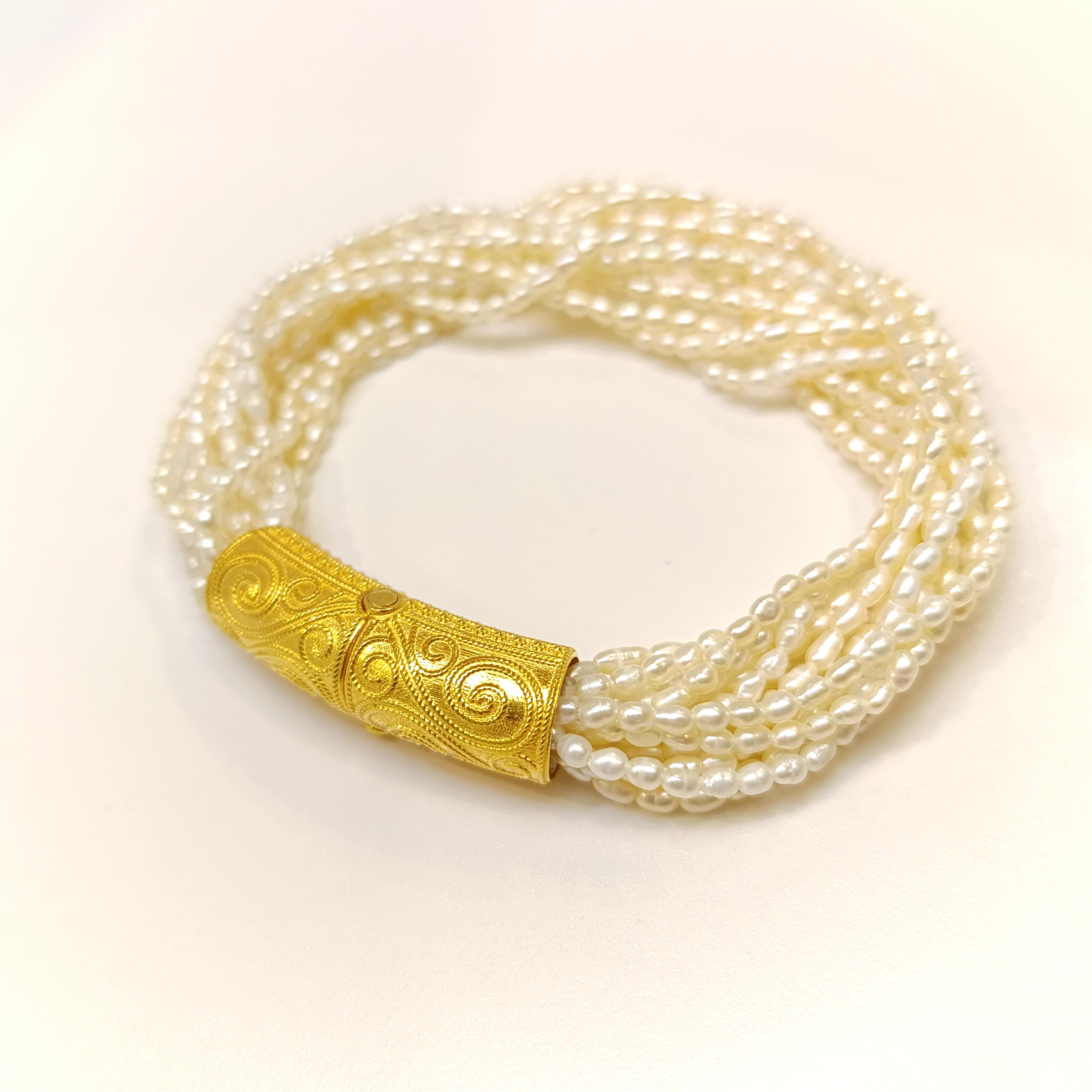 Gerçek İnci Taşlı Antik Set Takım 14 Ayar Altın HD VİDEOLU