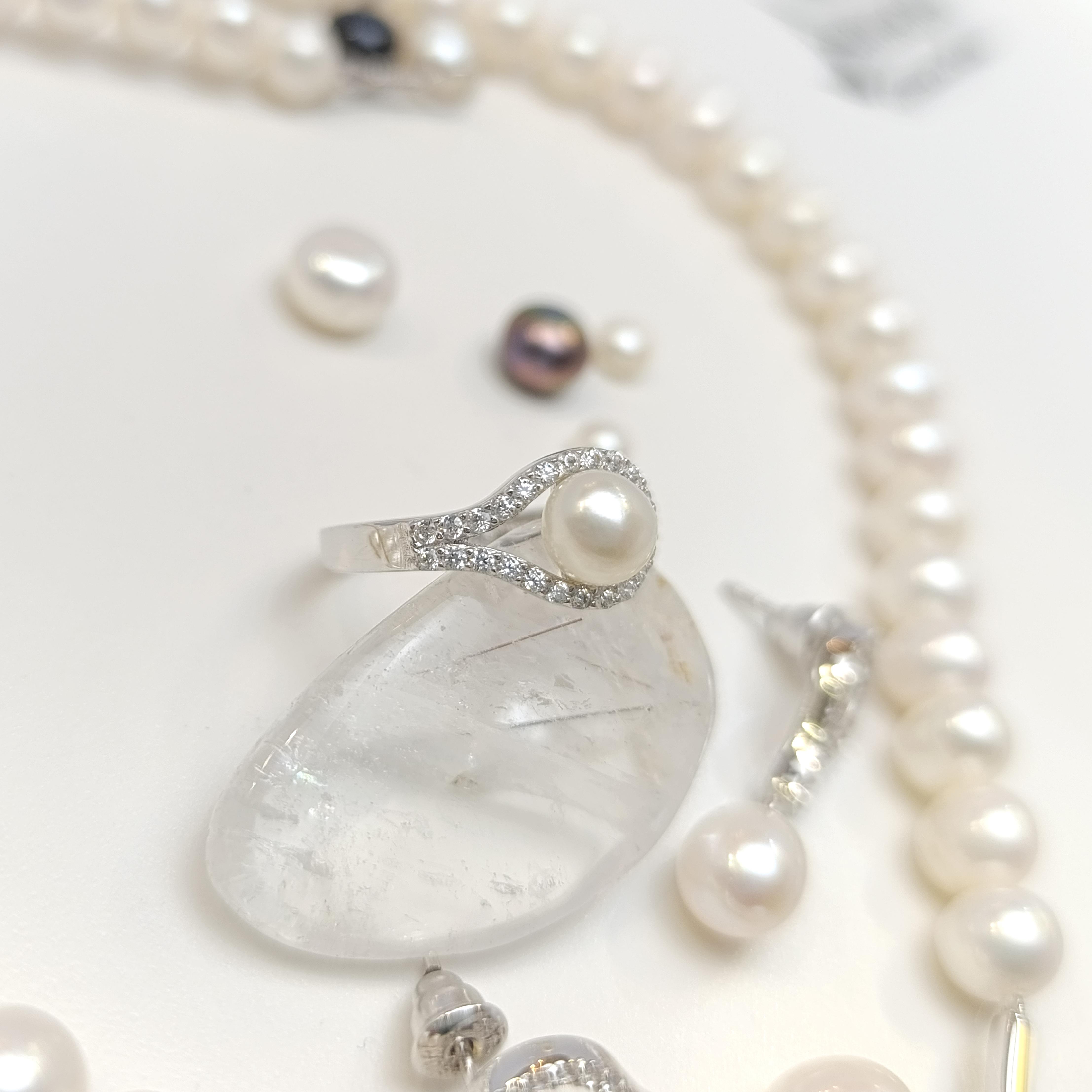 Gerçek İnci Taşlı Set Takım 14 Ayar Altın HD VİDEOLU