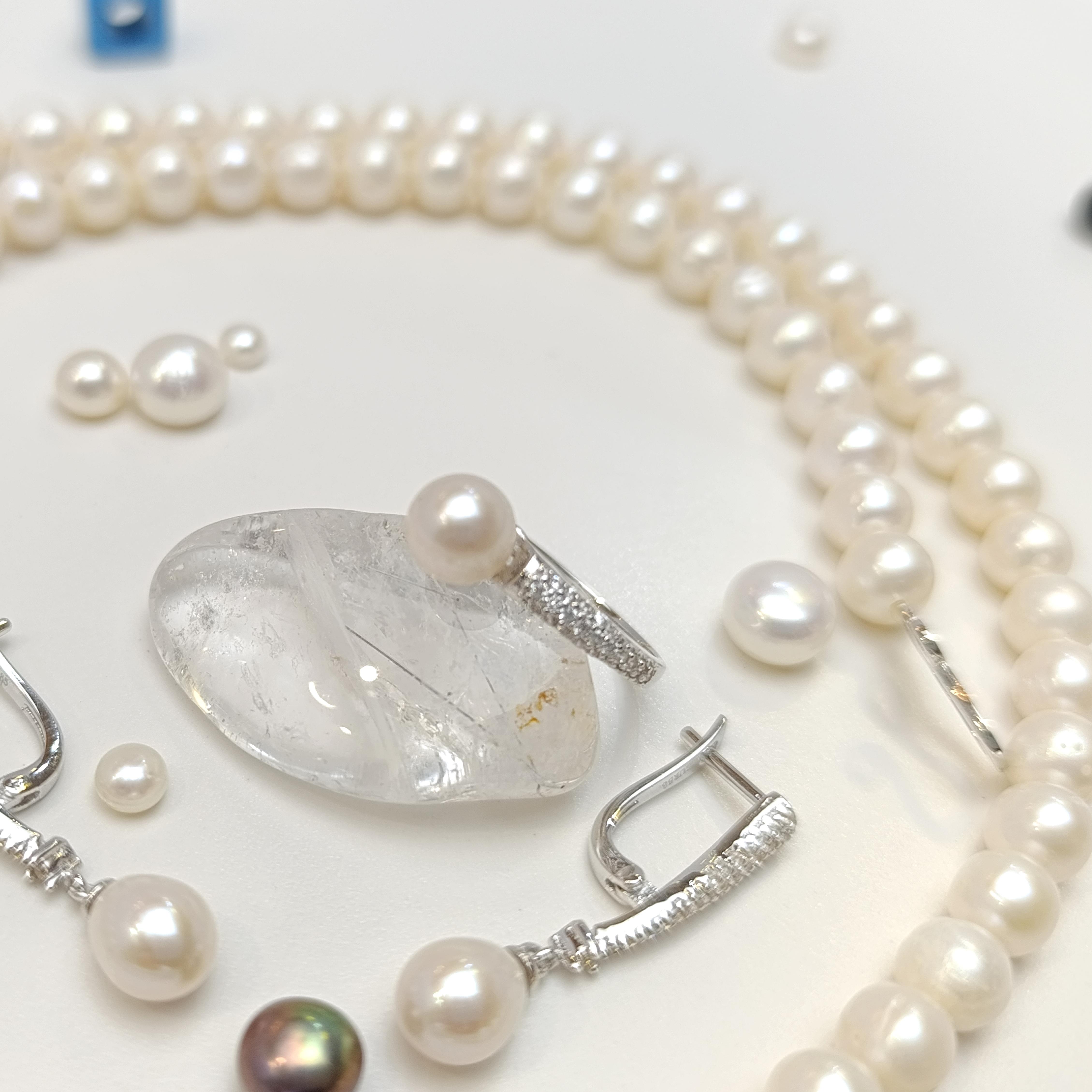 Gerçek İnci Taşlı Set Takım 14 Ayar Altın HD VİDEOLU