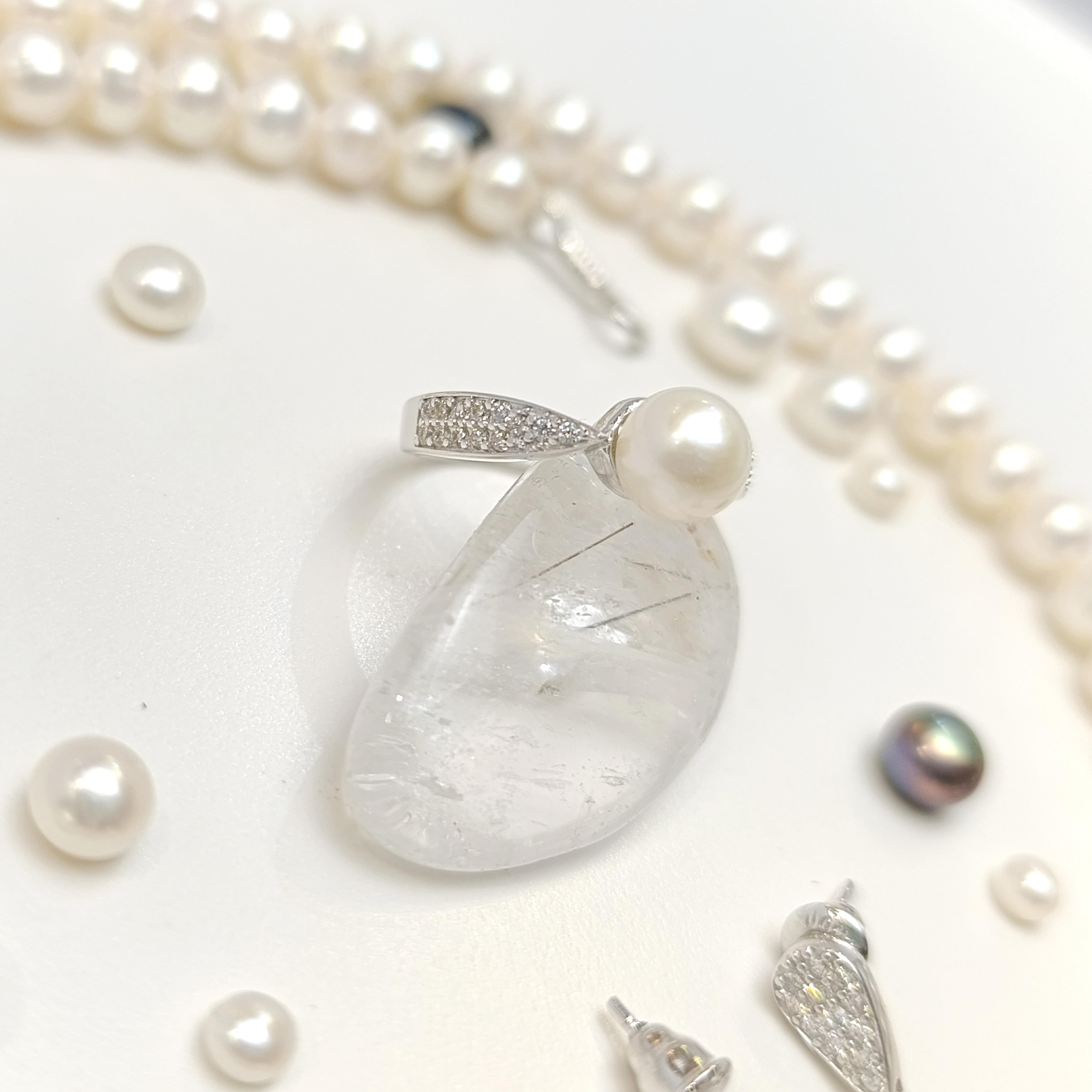 Gerçek İnci Taşlı Set Takım 14 Ayar Altın HD VİDEOLU