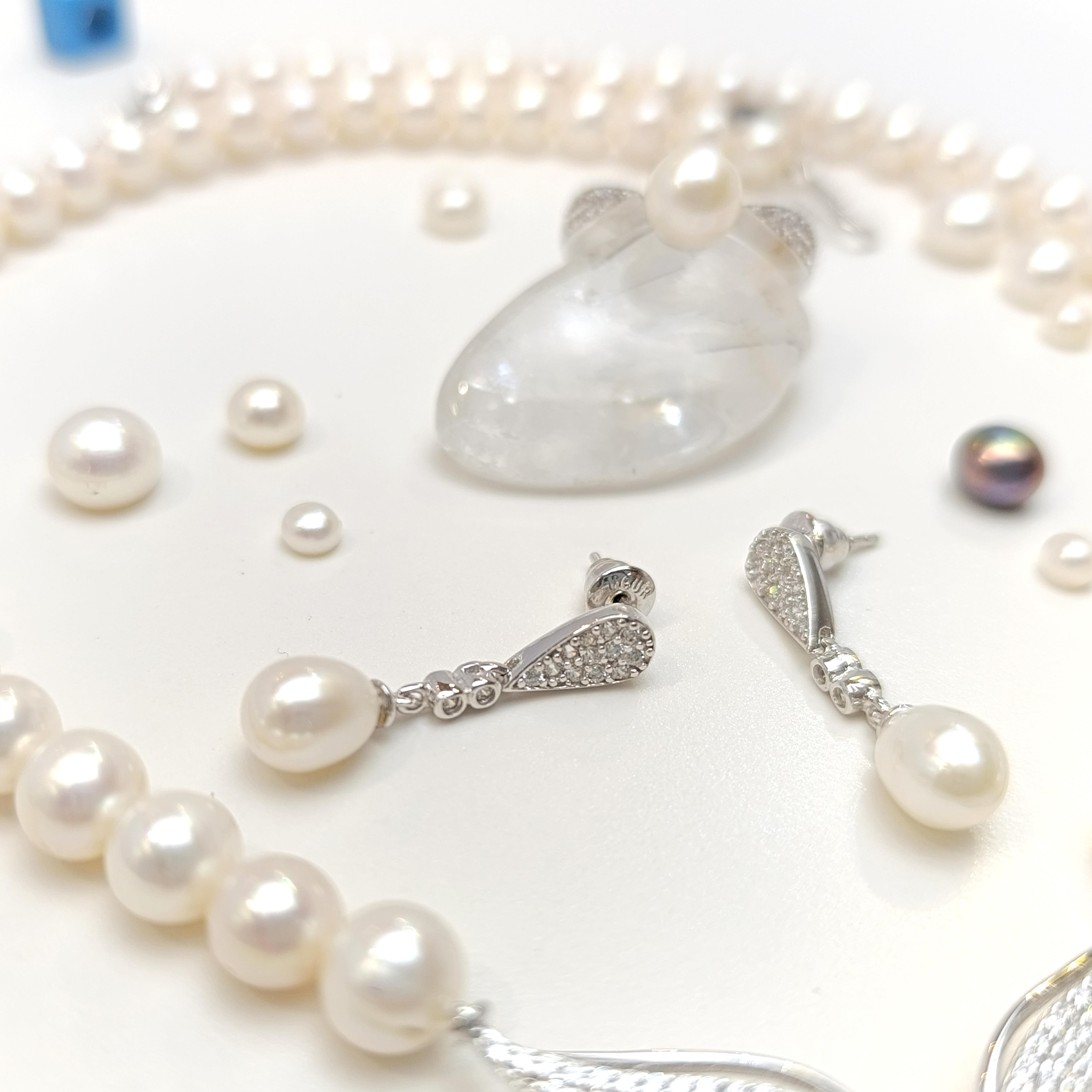 Gerçek İnci Taşlı Set Takım 14 Ayar Altın HD VİDEOLU