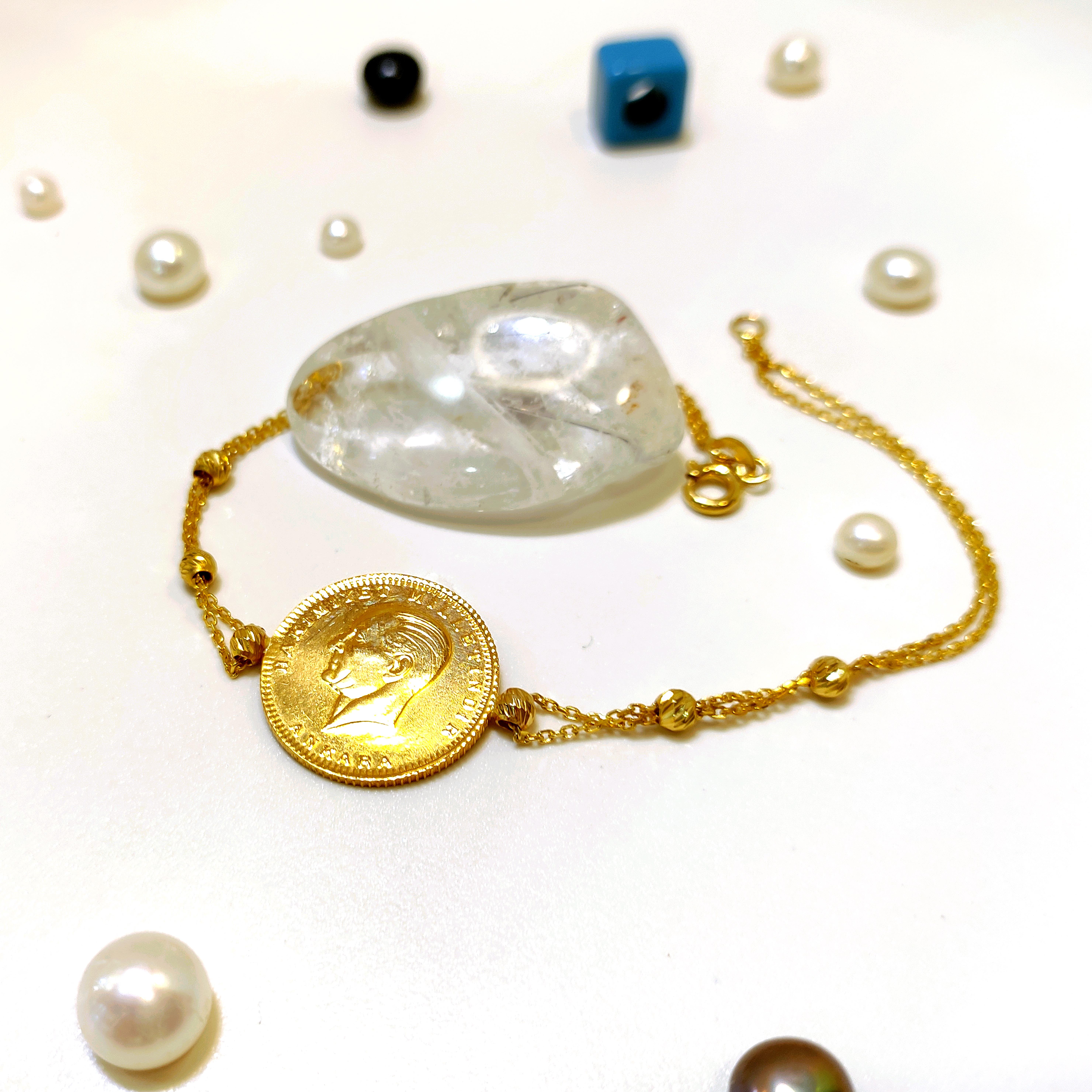 Atalira Yarım Altınlı Dorika Toplu Bileklik HD VİDEOLU