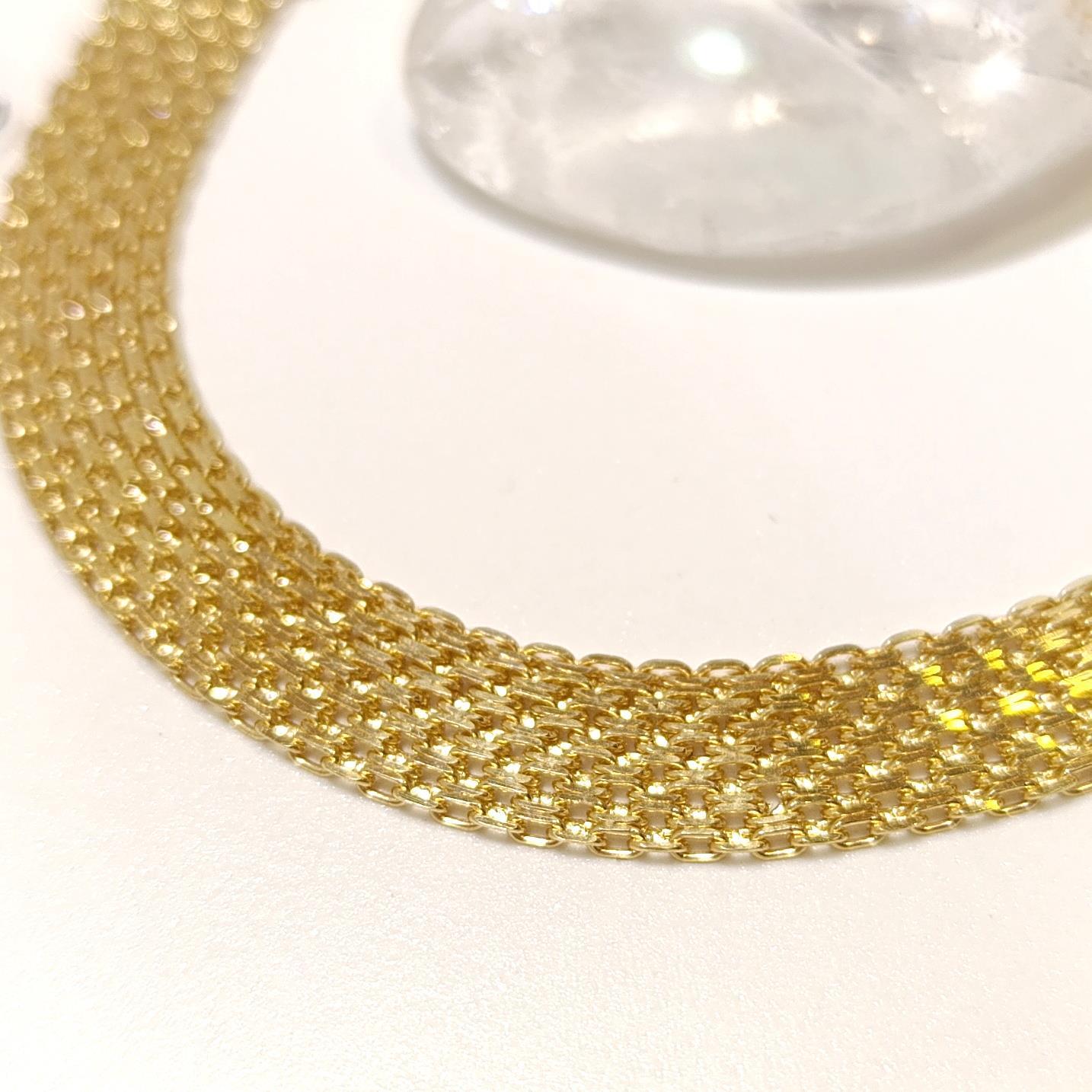 Bismark Hasır Bileklik Künye 14 Ayar Altın HD VİDEOLU