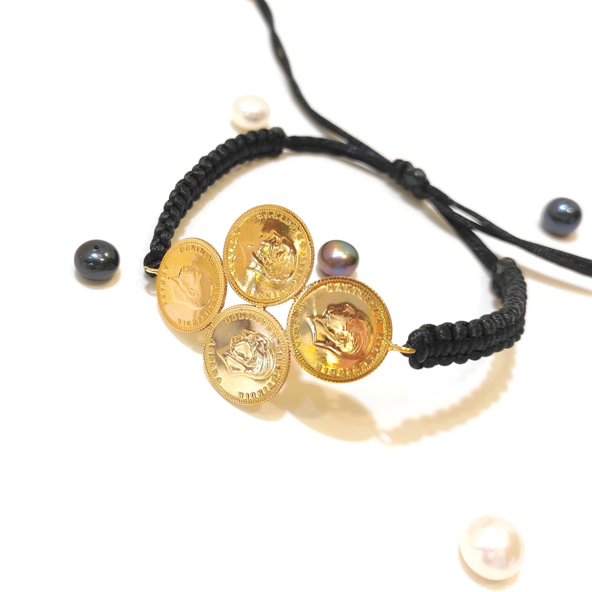 Dört Atalira Çeyrek Altınlı Bileklik Çeyrek 22 Ayar HD VİDEOLU