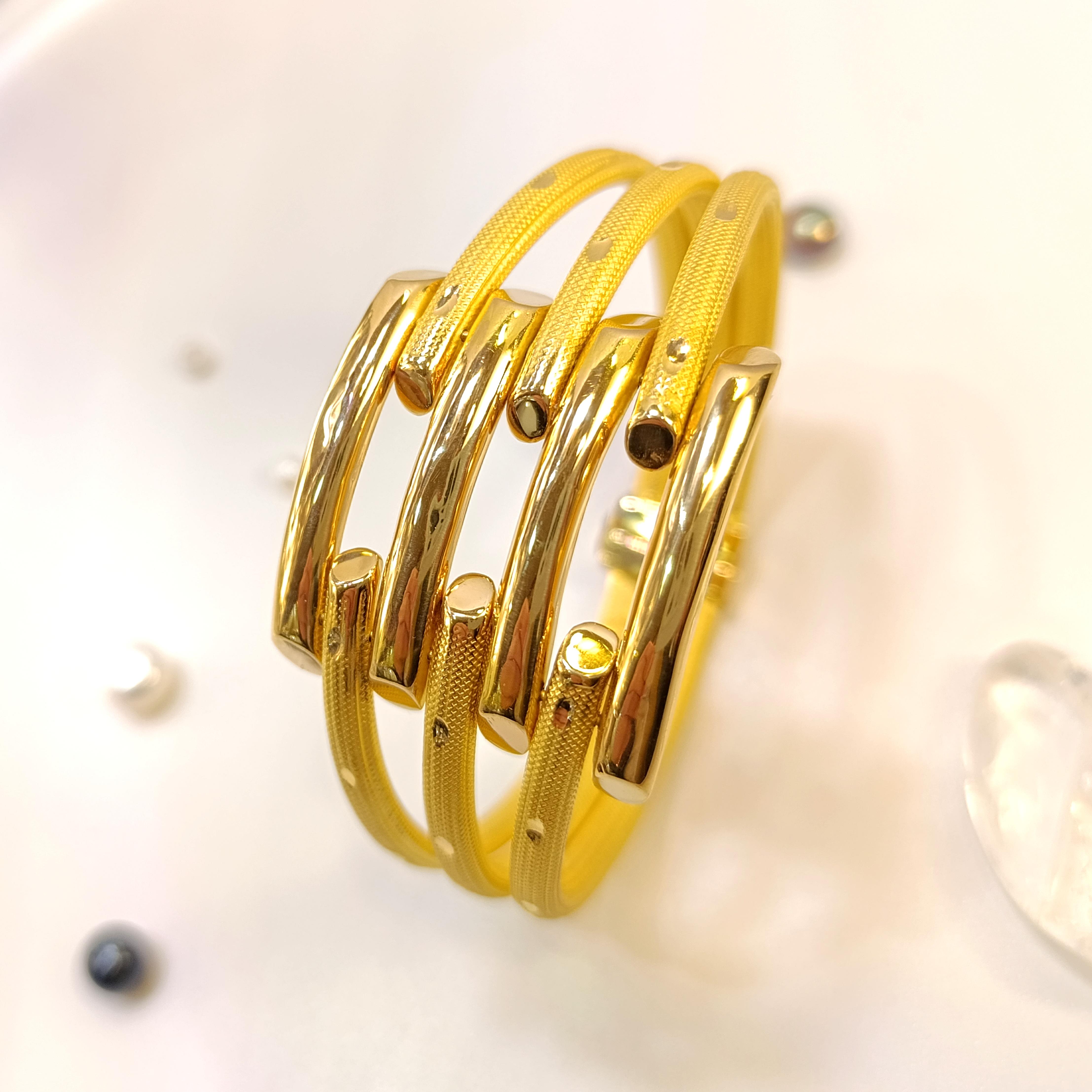 Kaburga Kelepçe Bilezik 22 Ayar Altın HD VİDEOLU