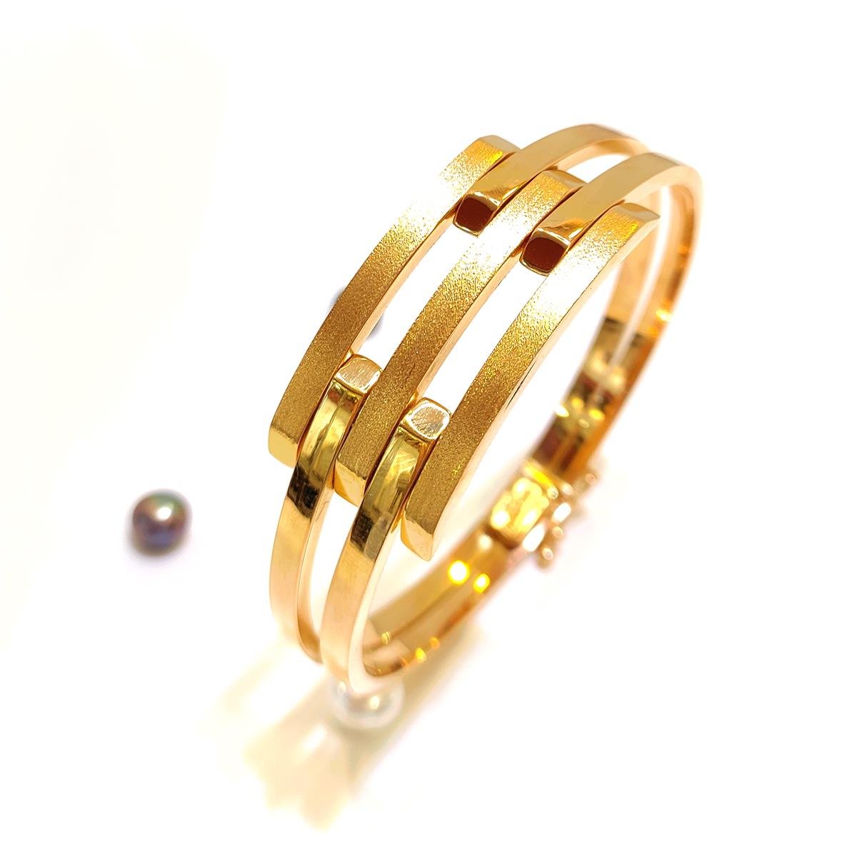 Kaburga Kelepçe Bilezik 22 Ayar Altın HD VİDEOLU