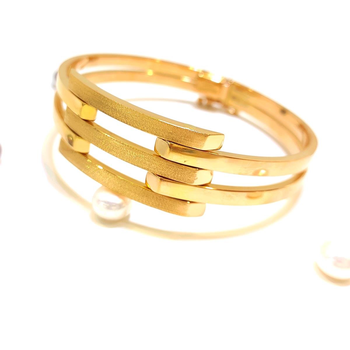 Kaburga Kelepçe Bilezik 22 Ayar Altın HD VİDEOLU