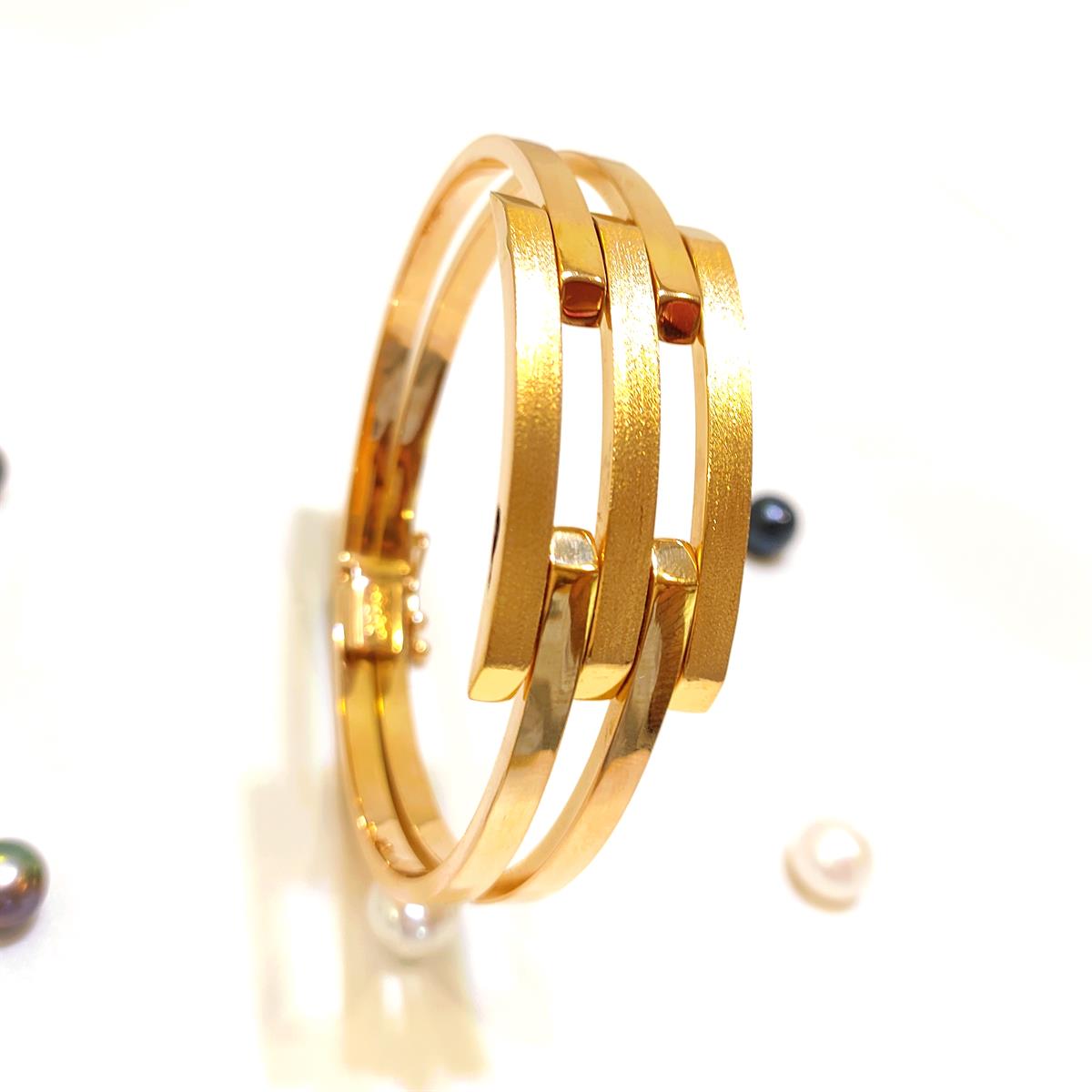 Kaburga Kelepçe Bilezik 22 Ayar Altın HD VİDEOLU