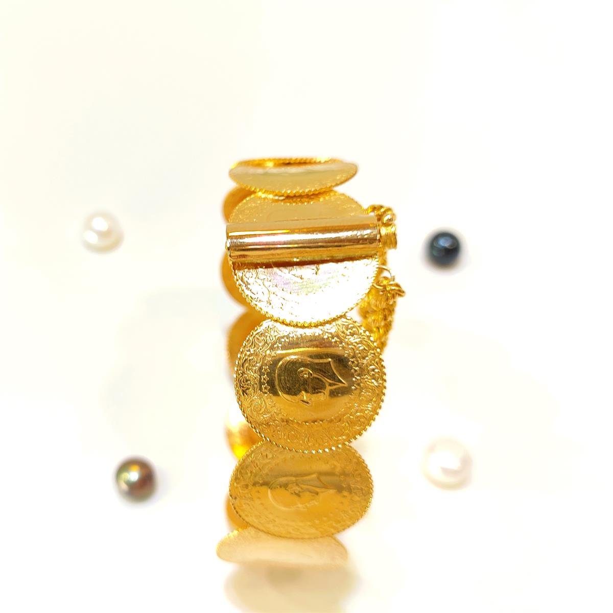 Kaykay Çeyrek Altınlı Kelepçe Bilezik 22 Ayar Altın HD VİDEOLU