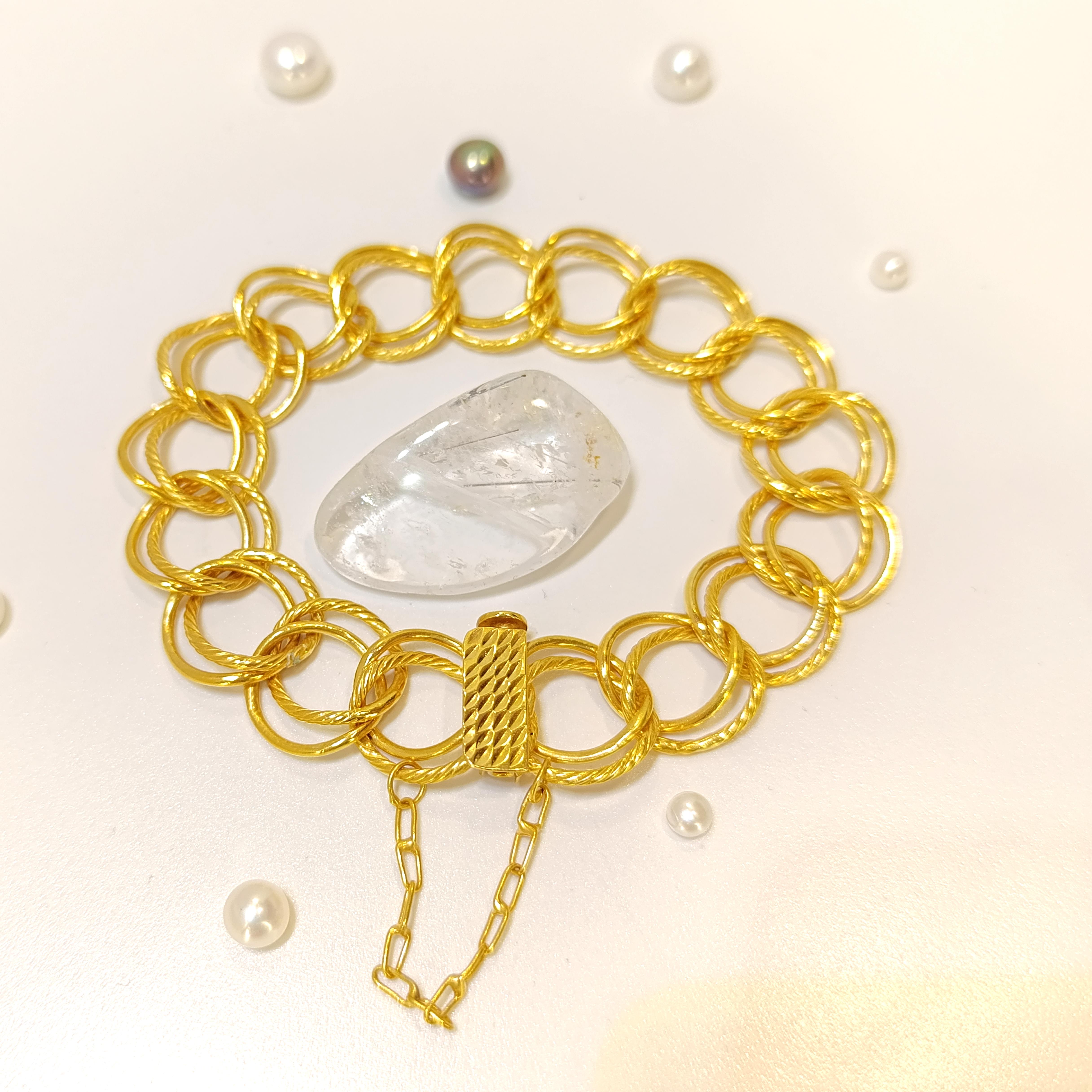 Saman Yolu Bileklik 22 Ayar Altın HD VİDEOLU