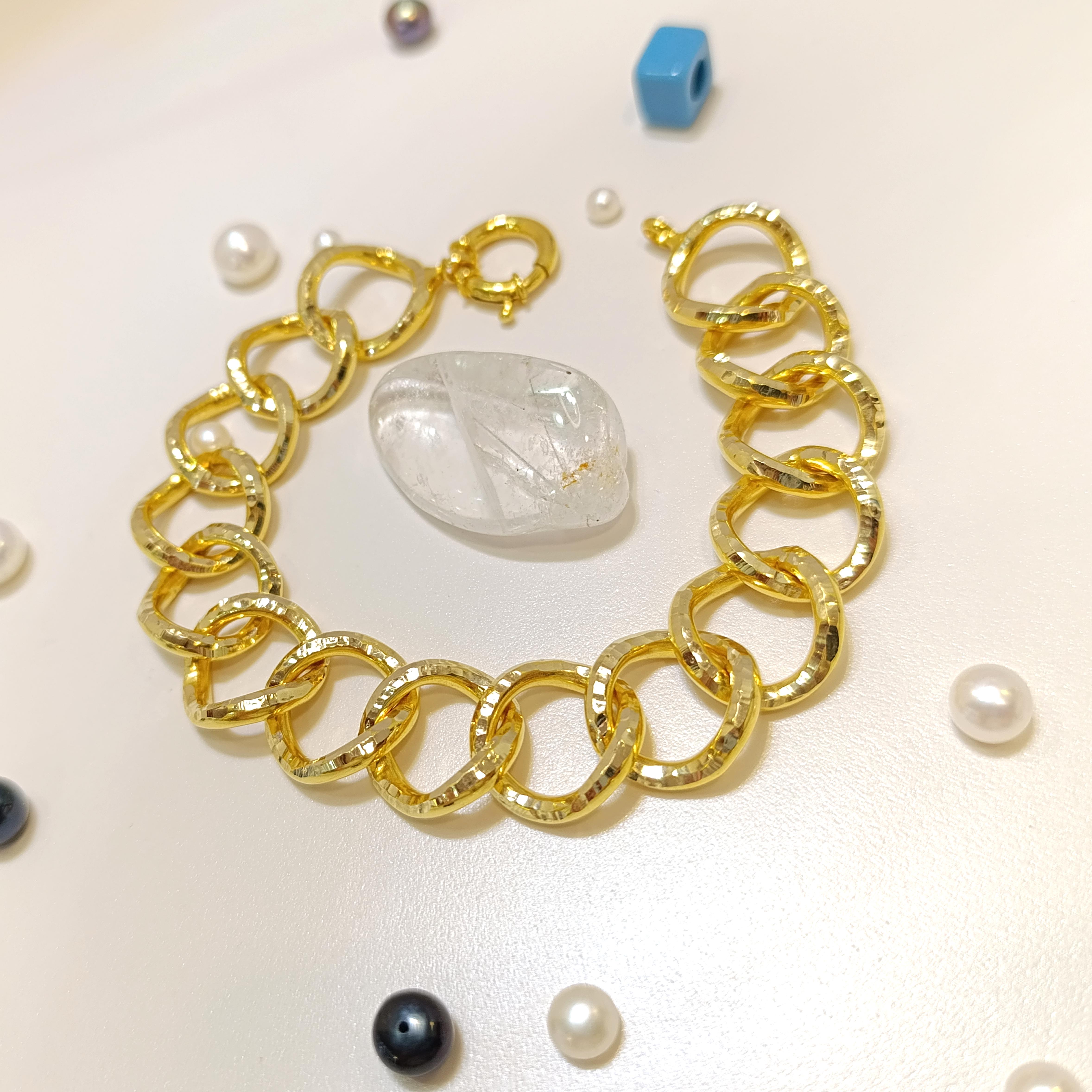 Uzay Yolu Bileklik Künye 14 Ayar Altın HD VİDEOLU