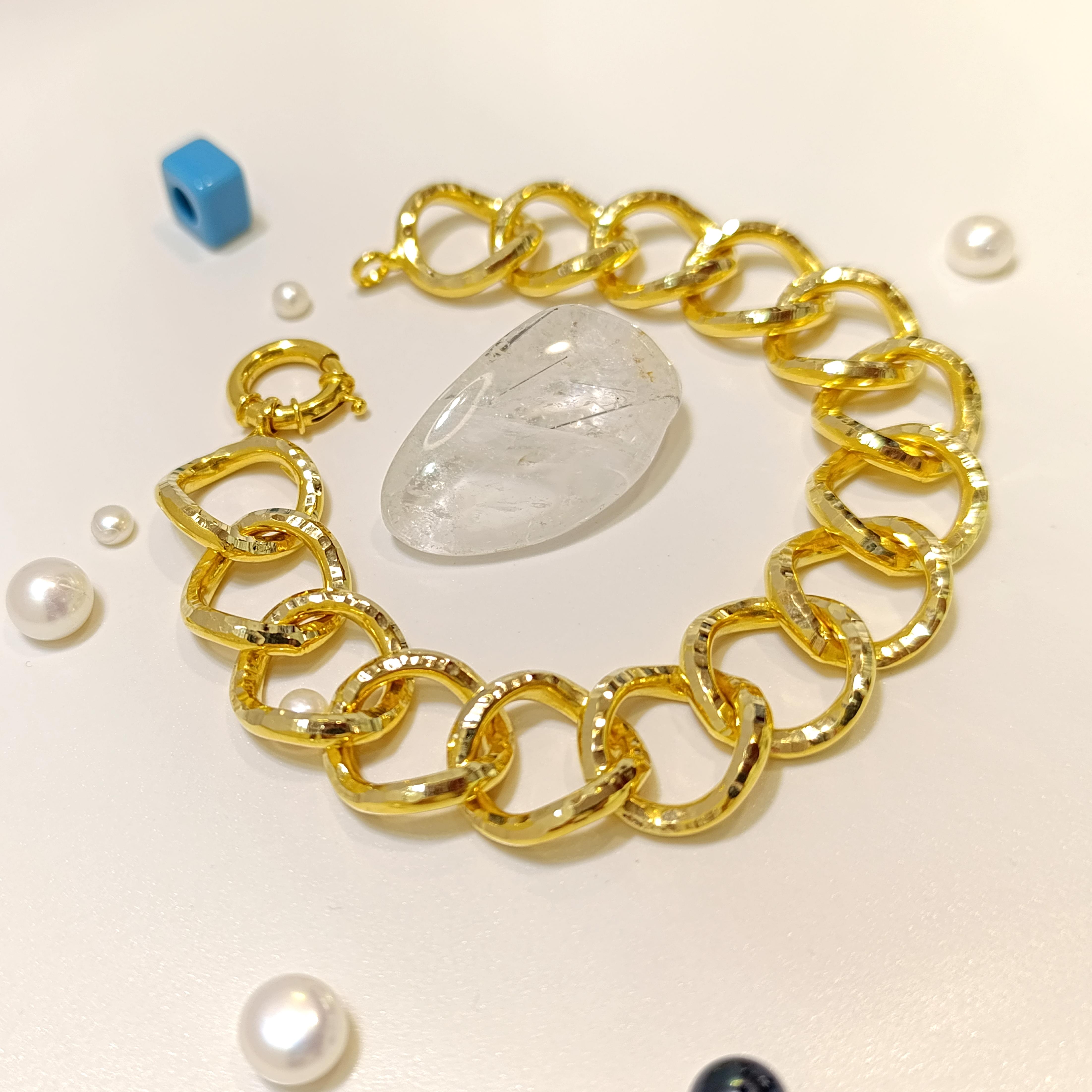 Uzay Yolu Bileklik Künye 14 Ayar Altın HD VİDEOLU