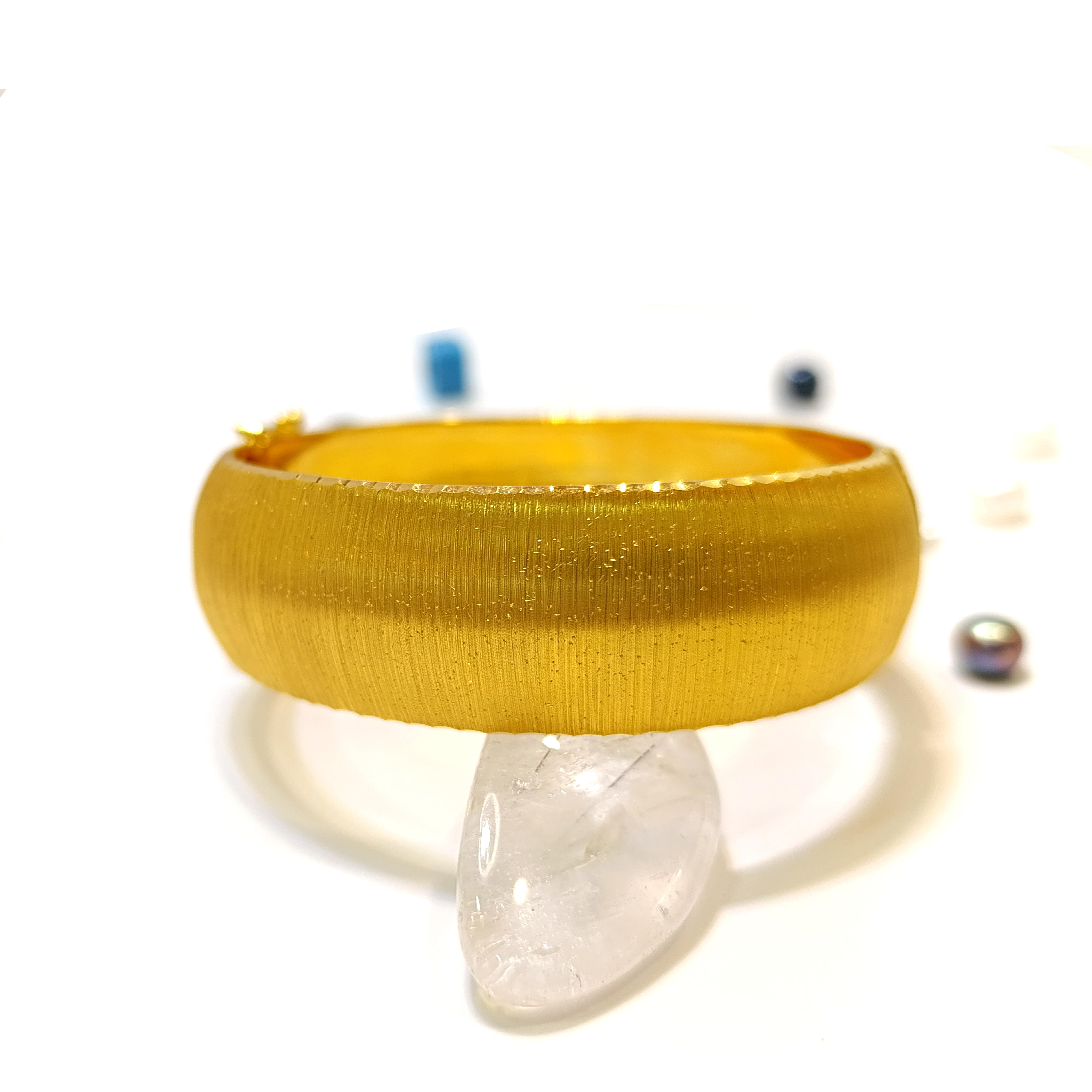 Zımparalı Kelepçe Bileklik 22 Ayar Altın HD VİDEOLU