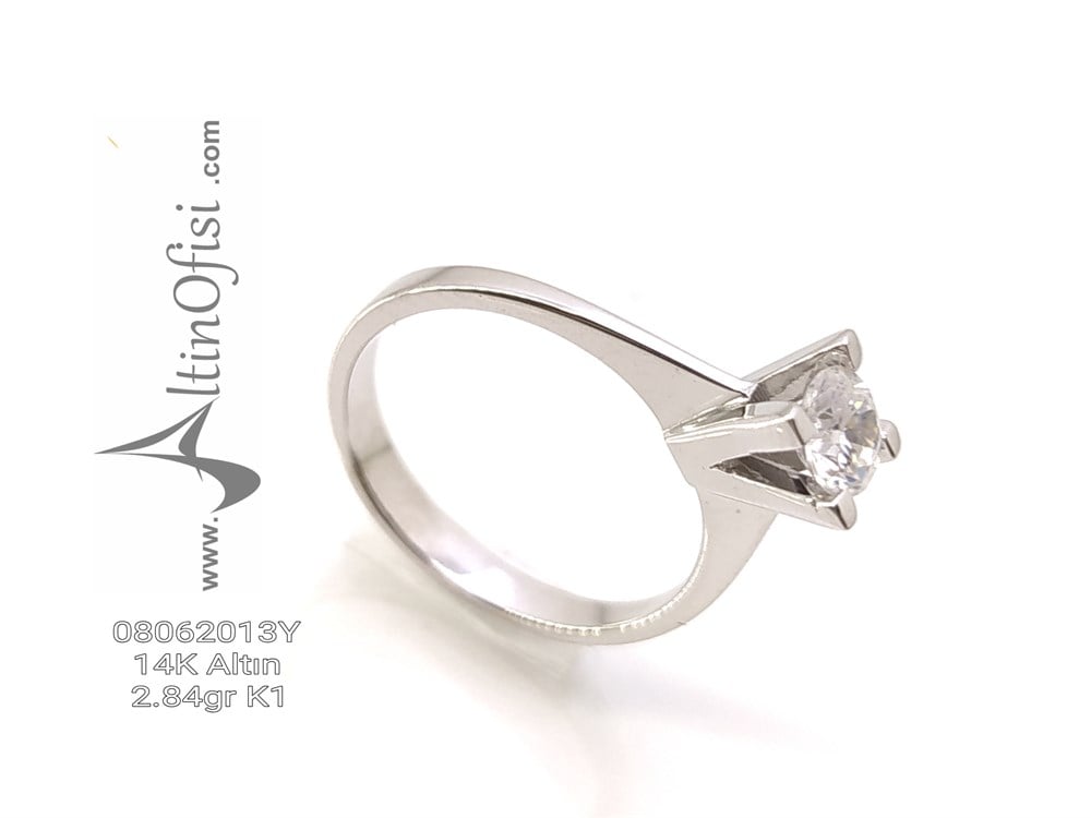 Tektaş Yüzük 14 Ayar Altın ÖZEL PIRLANTA MONTÜRÜ