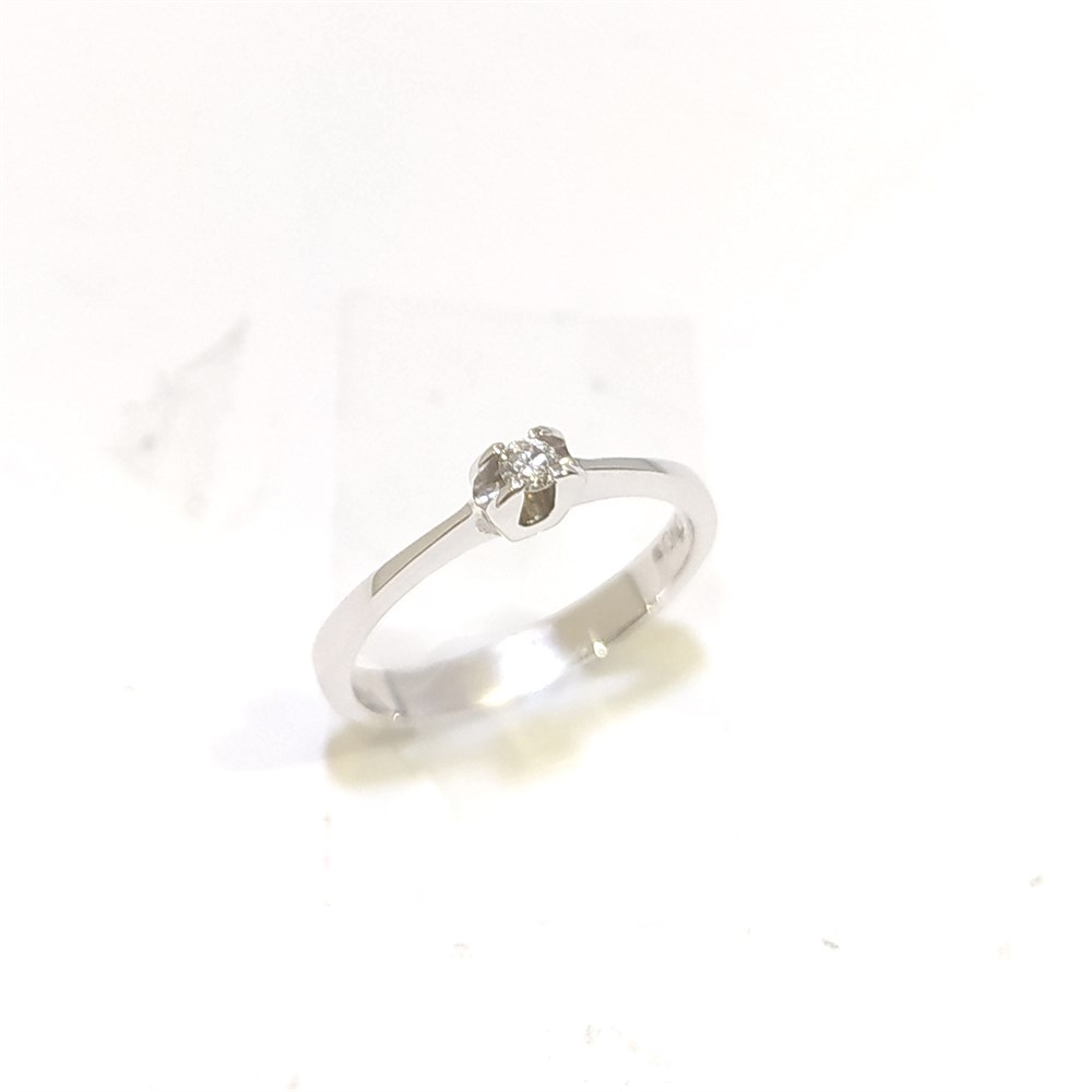 0.04ct H VS Pırlanta Tek TAş Yüzük 18 Ayar Altın