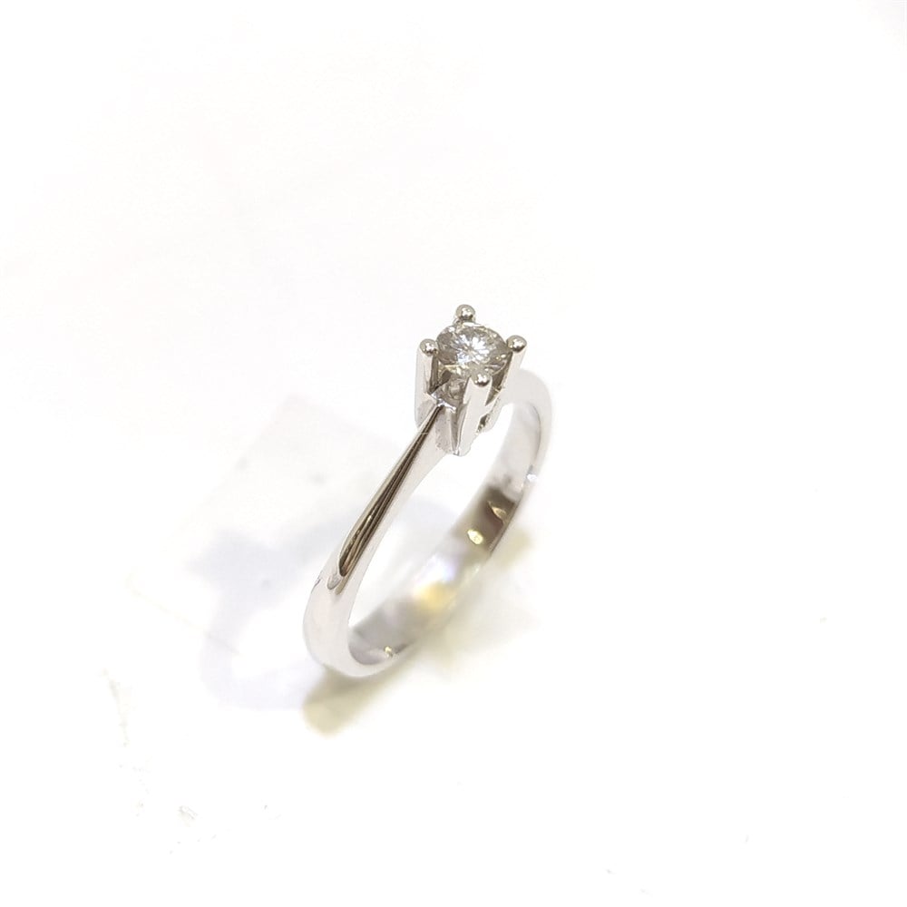 0.19ct H VSa Pırlanta Tek TAş Yüzük 18 Ayar Altın