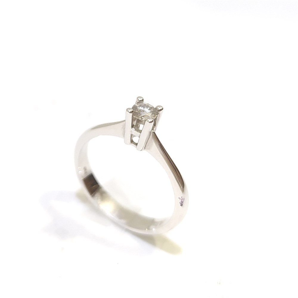 0.19ct H VSa Pırlanta Tek TAş Yüzük 18 Ayar Altın