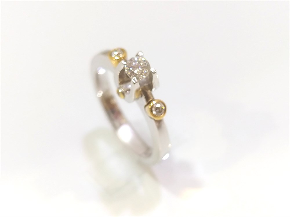 0.20ct H VS1 Pırlanta Tek TAş Yüzük 18 ayar Altın