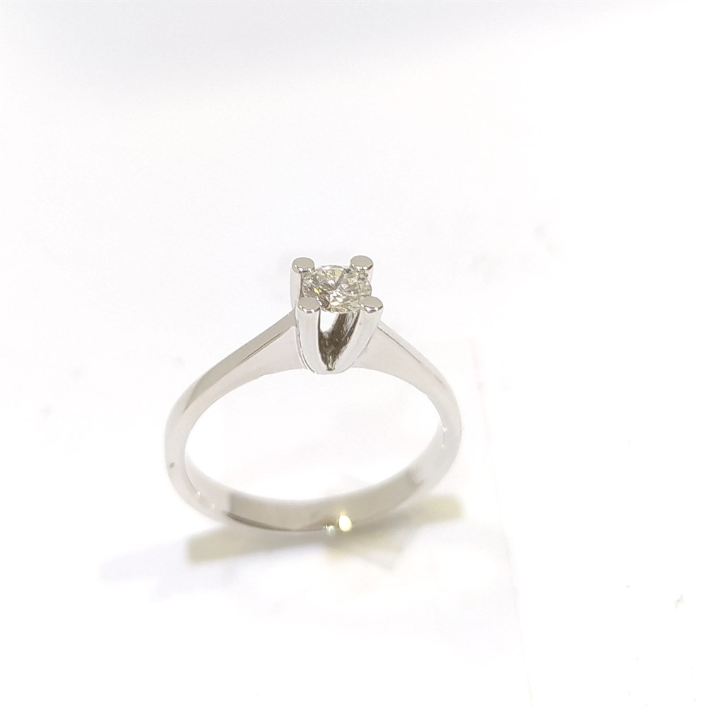 0.22ct H SI Pırlanta Tek TAş Yüzük 18 Ayar Altın