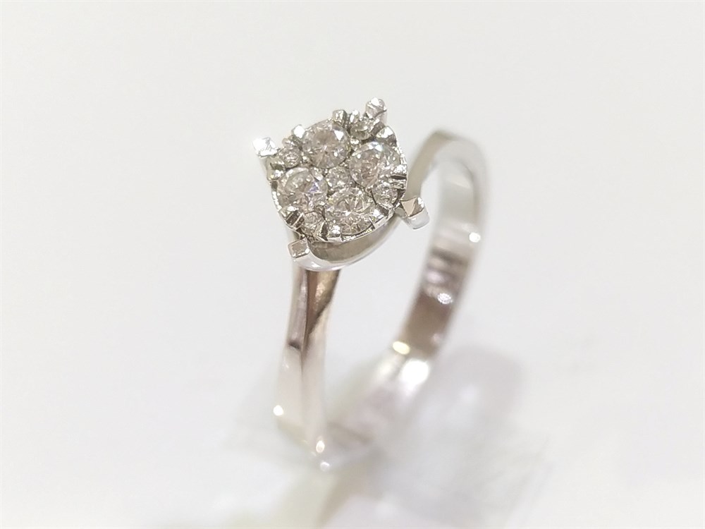 0.27ct H VS Kronet Pırlanta Tek TAş Yüzük 8 ayar Altın