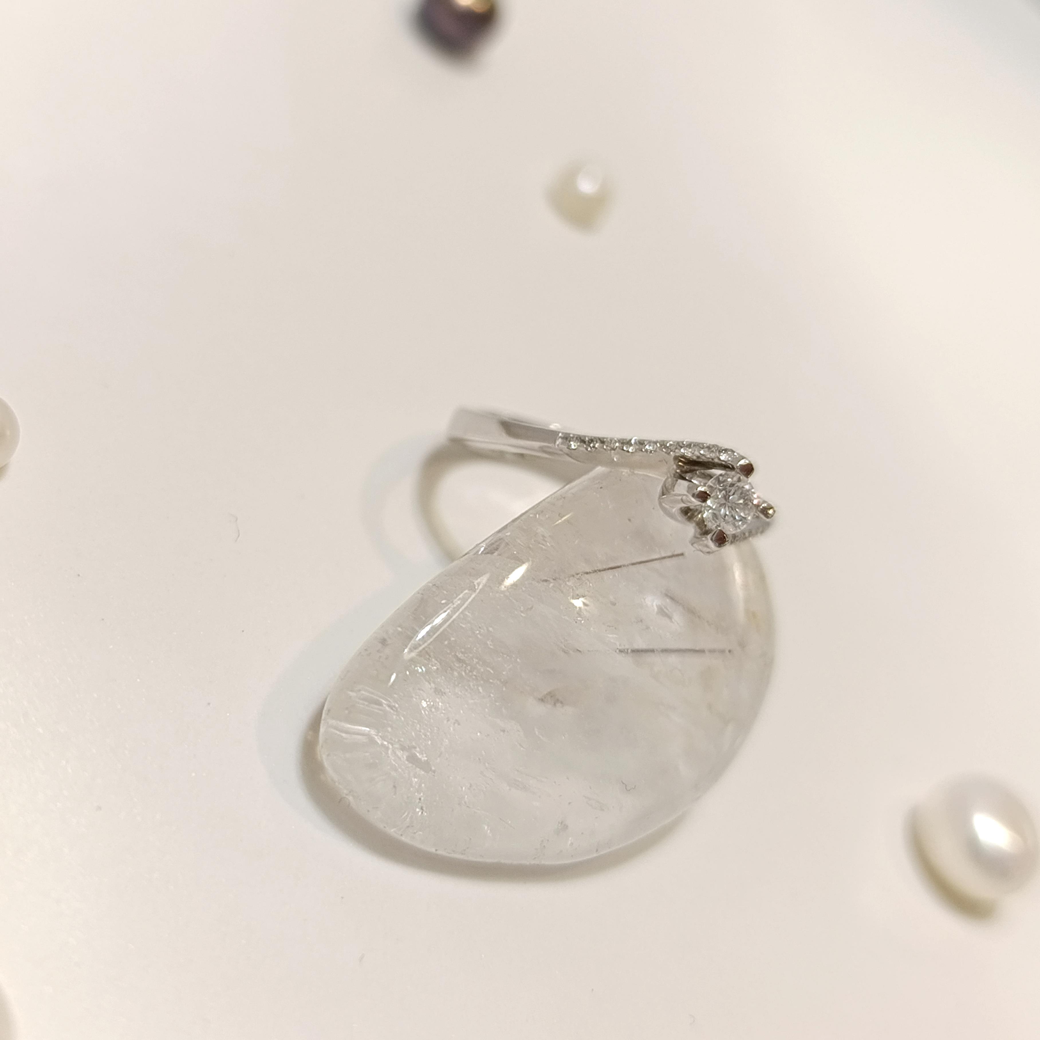 0.23ct G Color Pırlanta Tek Taş Yüzük 14 Ayar Altın HD VİDEOLU
