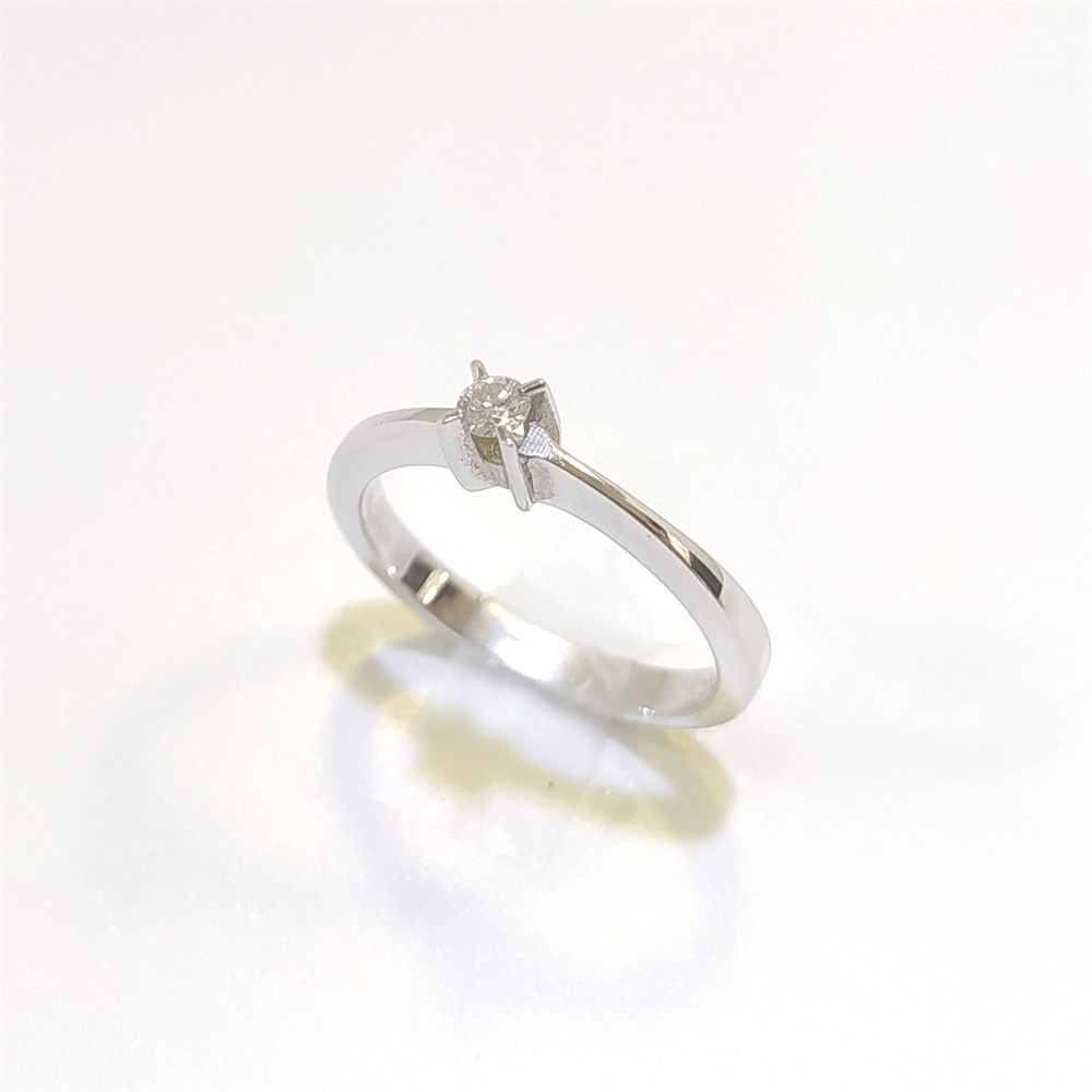 0.09ct I Color Pırlanta Tek TAş Yüzük 18 Ayar Altın