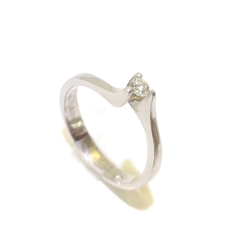 0.09ct I Color Pırlanta Tek TAş Yüzük 18 Ayar Altın