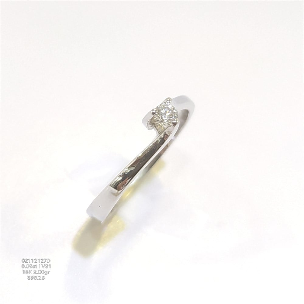 0.09ct I Color Pırlanta Tek TAş Yüzük 18 Ayar Altın