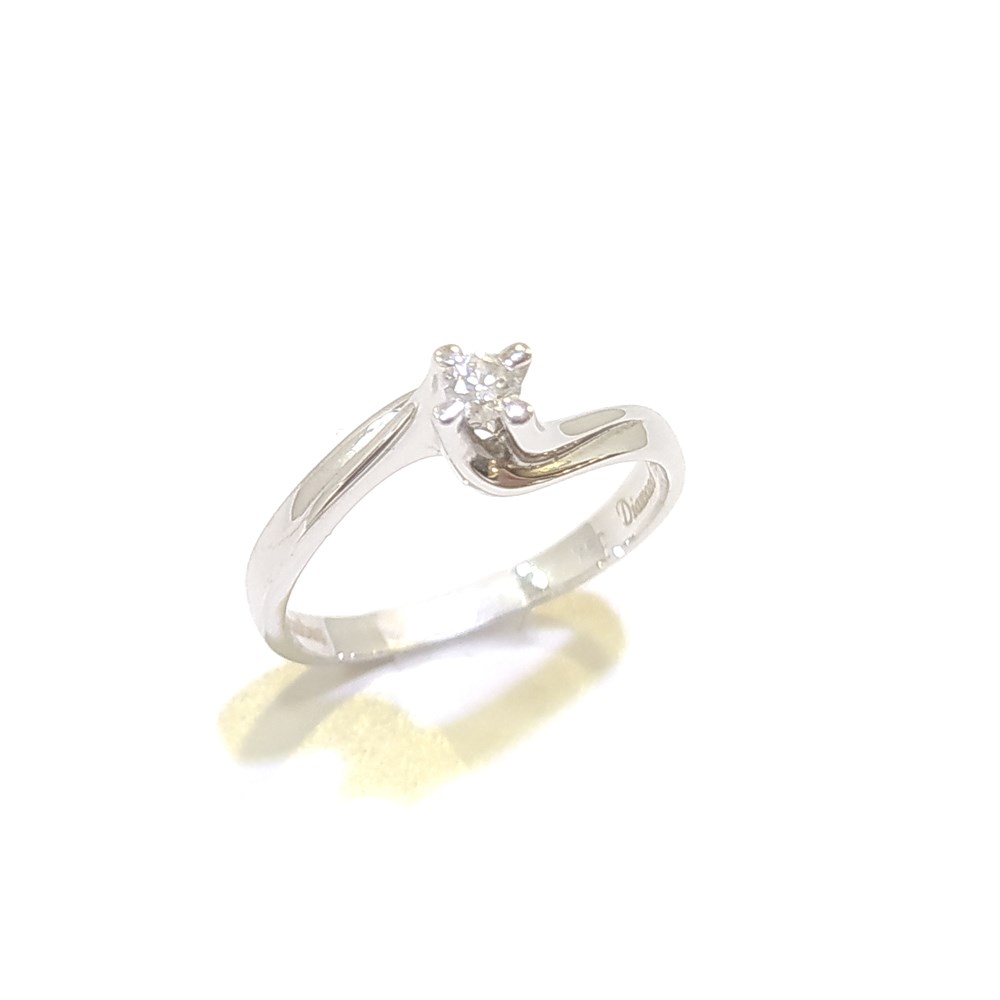 0.10ct I Color Pırlanta Tek TAş Yüzük 18 Ayar Altın