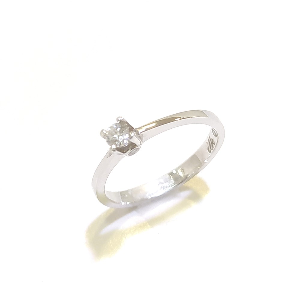 0.13ct H Color Pırlanta Tek TAş Yüzük 18 Ayar Altın