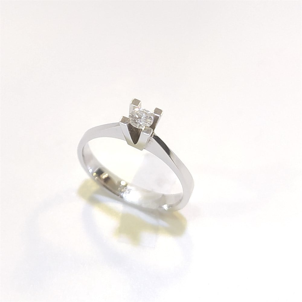 0.14ct I Color Pırlanta Tek TAş Yüzük 14 Ayar Altın